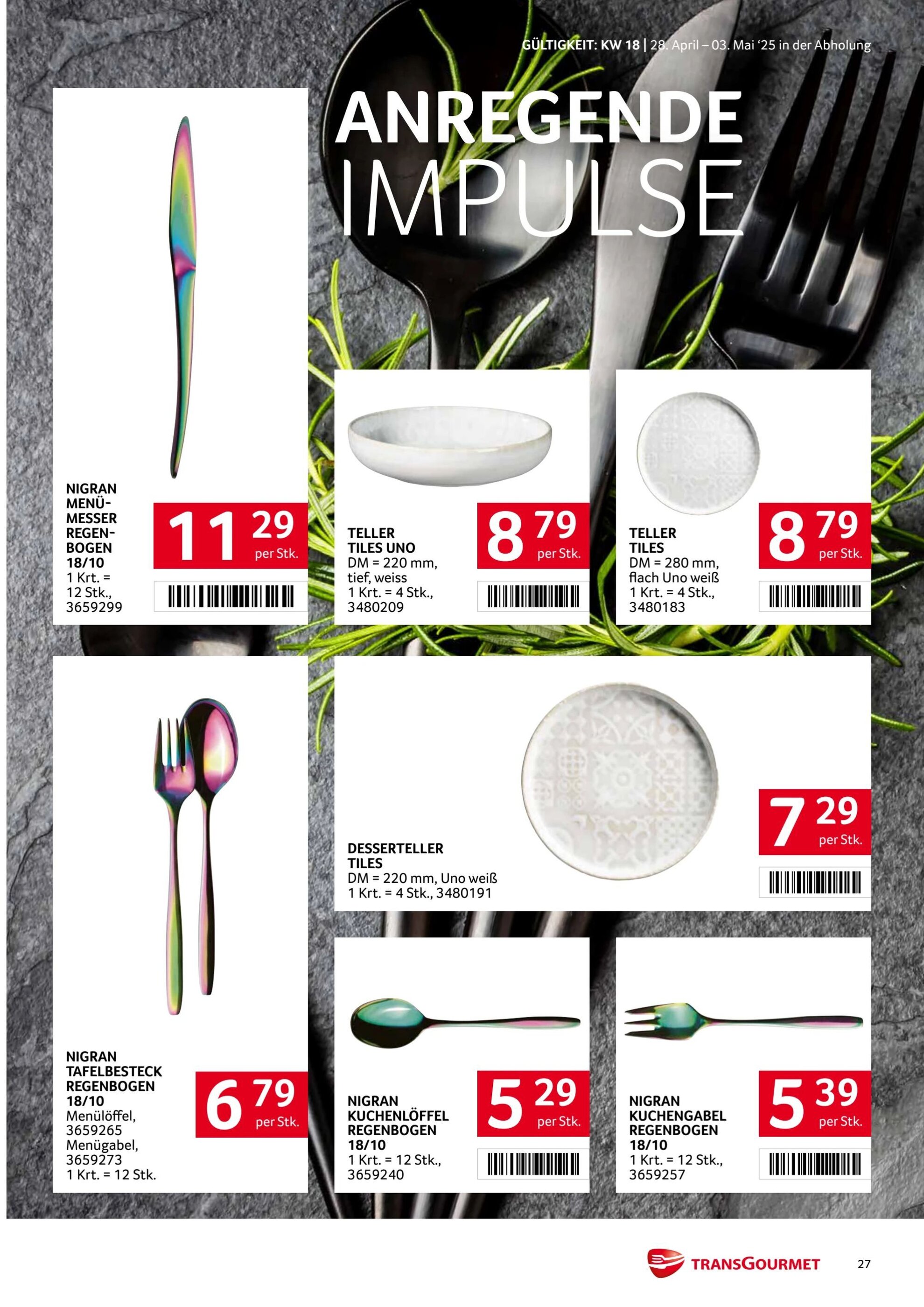Transgourmet Flugblatt woche 18 - 28-04-2025