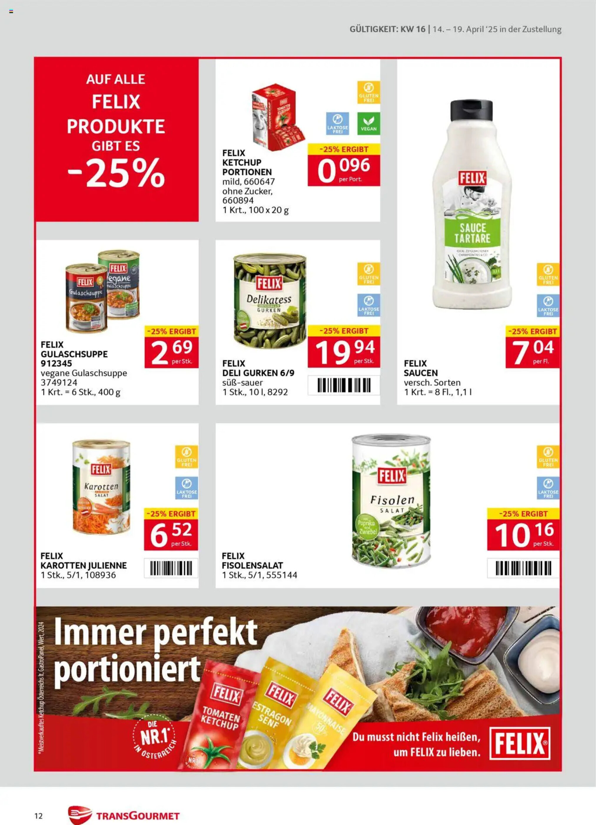 Transgourmet Flugblatt woche 16 - 14-04-2025