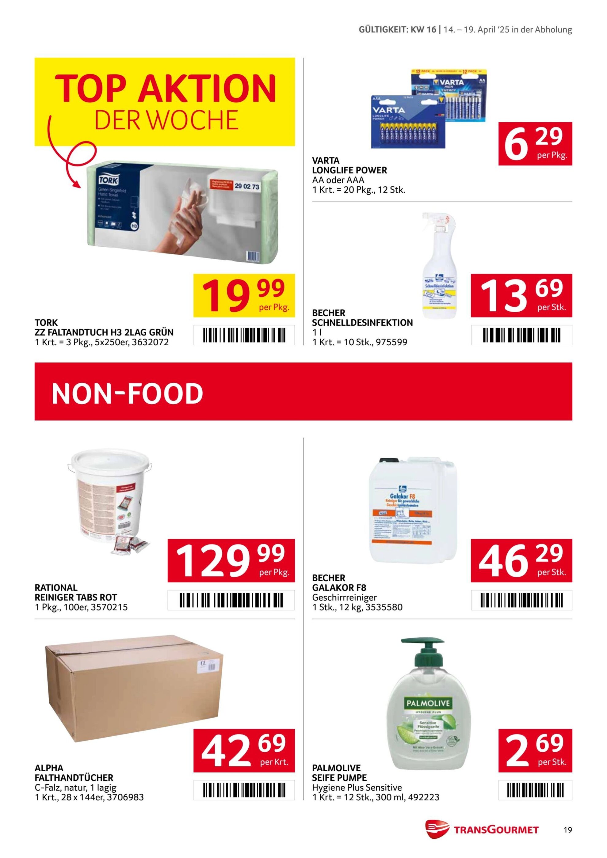 Transgourmet Flugblatt woche 16 - 14-04-2025