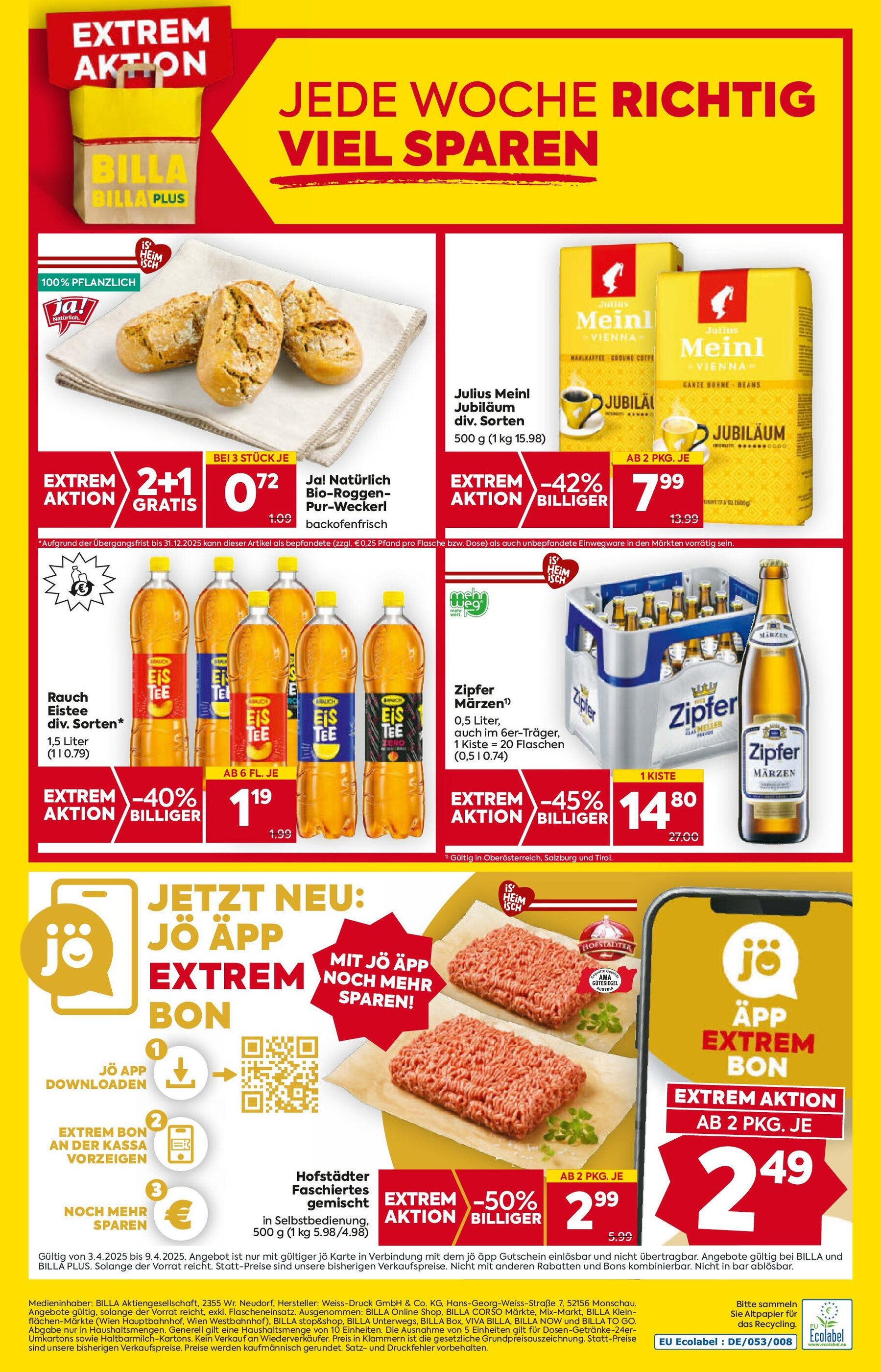 Billa Flugblatt woche 14 - 03-04-2025