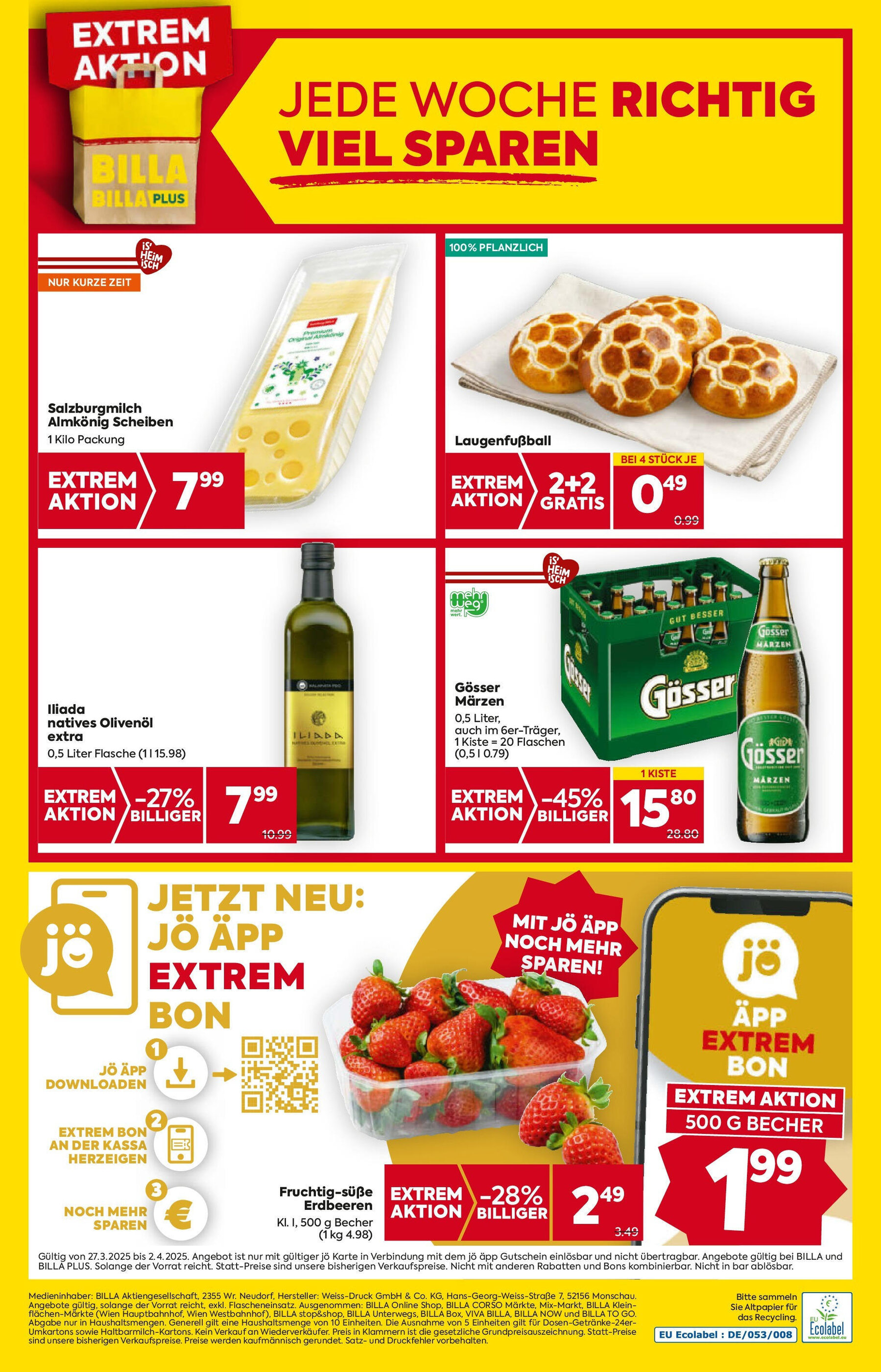 Billa Flugblatt woche 13 - 27-03-2025