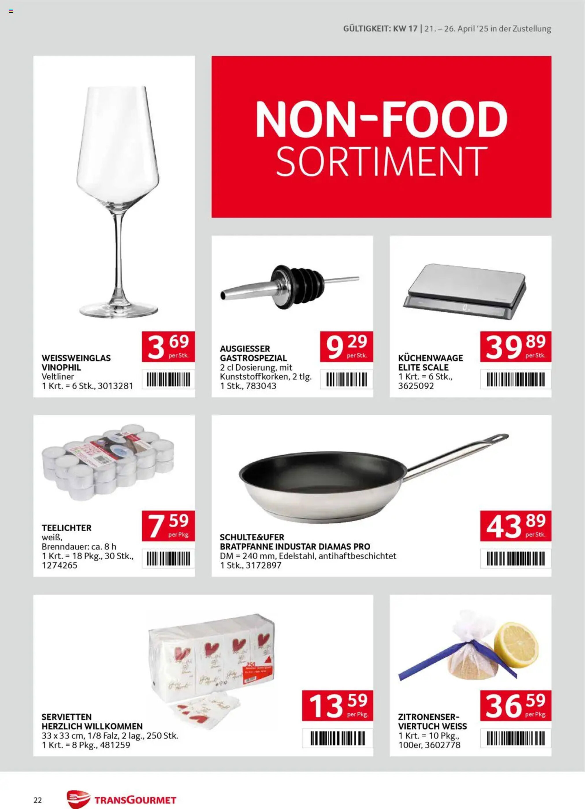 Transgourmet Flugblatt woche 17 - 21-04-2025