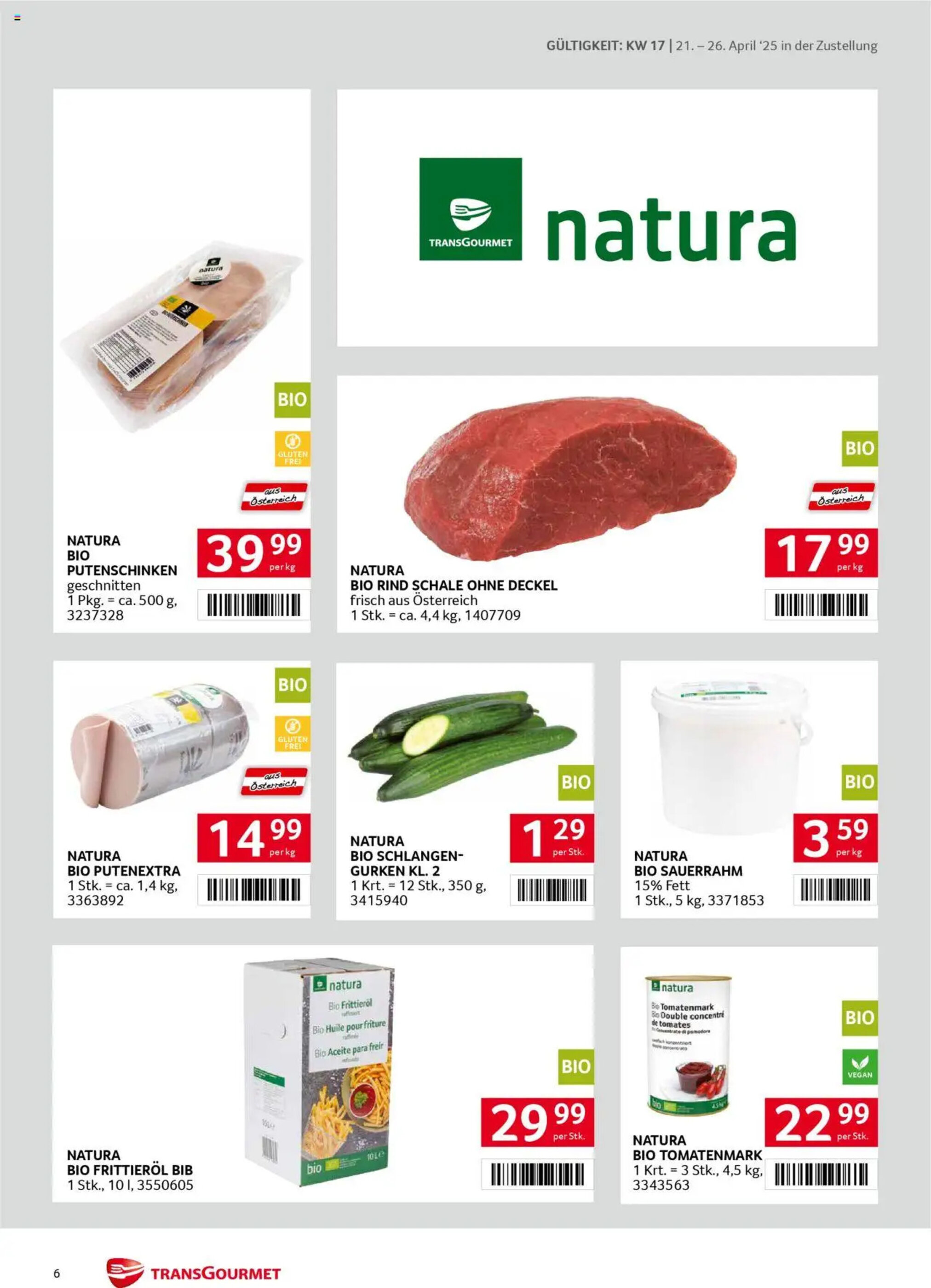 Transgourmet Flugblatt woche 17 - 21-04-2025