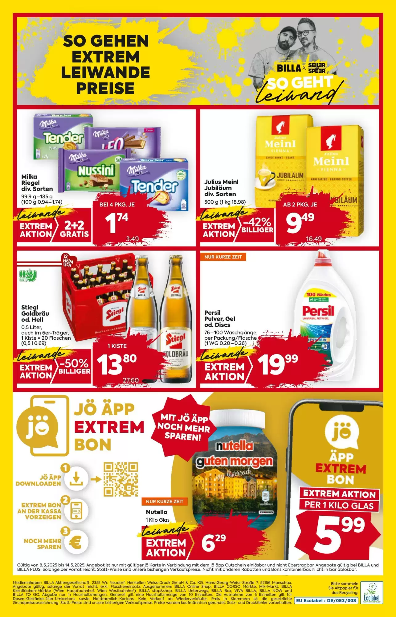 Billa Flugblatt woche 19 - 08-05-2025