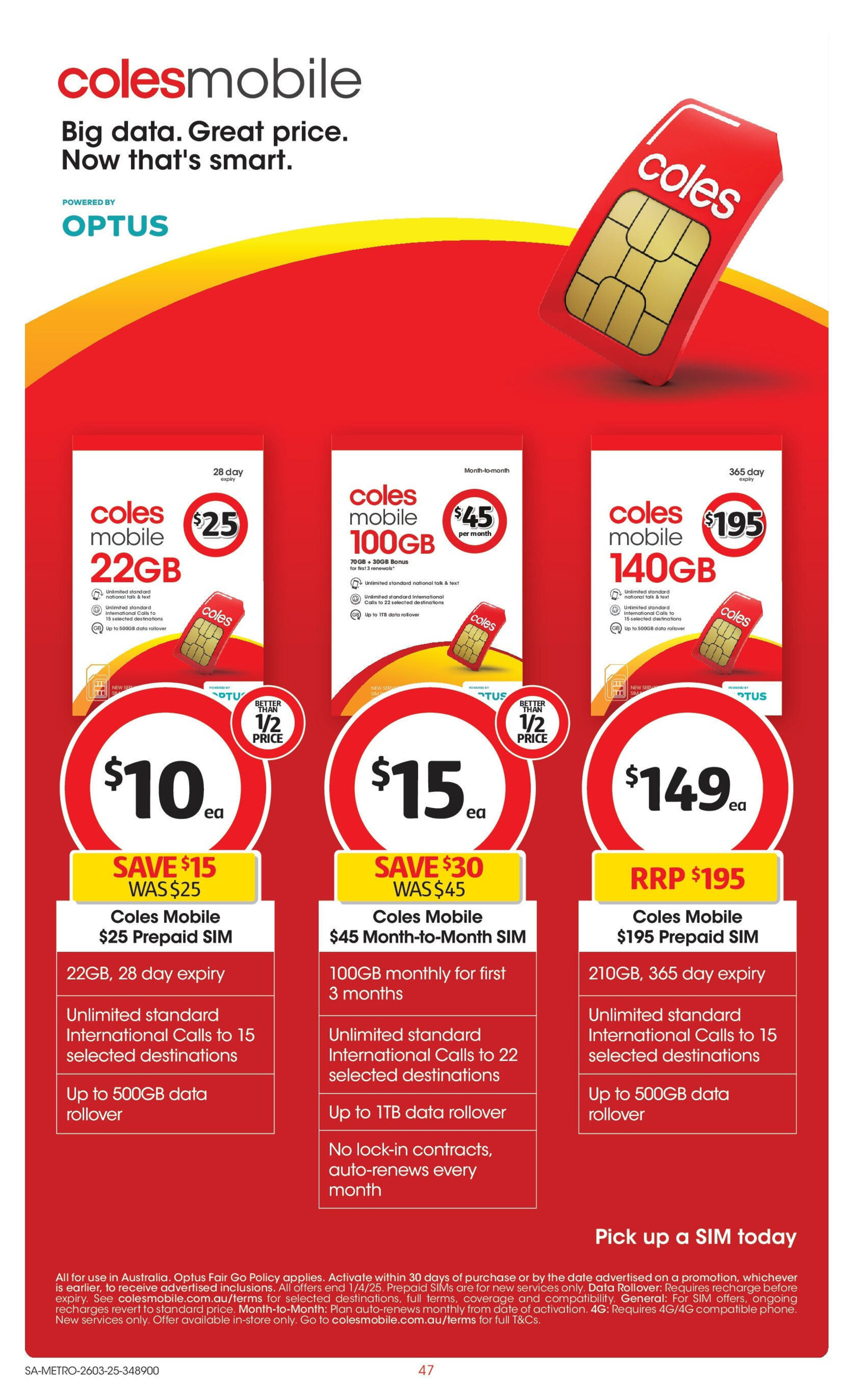 Coles catalogue week 13 - 25-03-2025