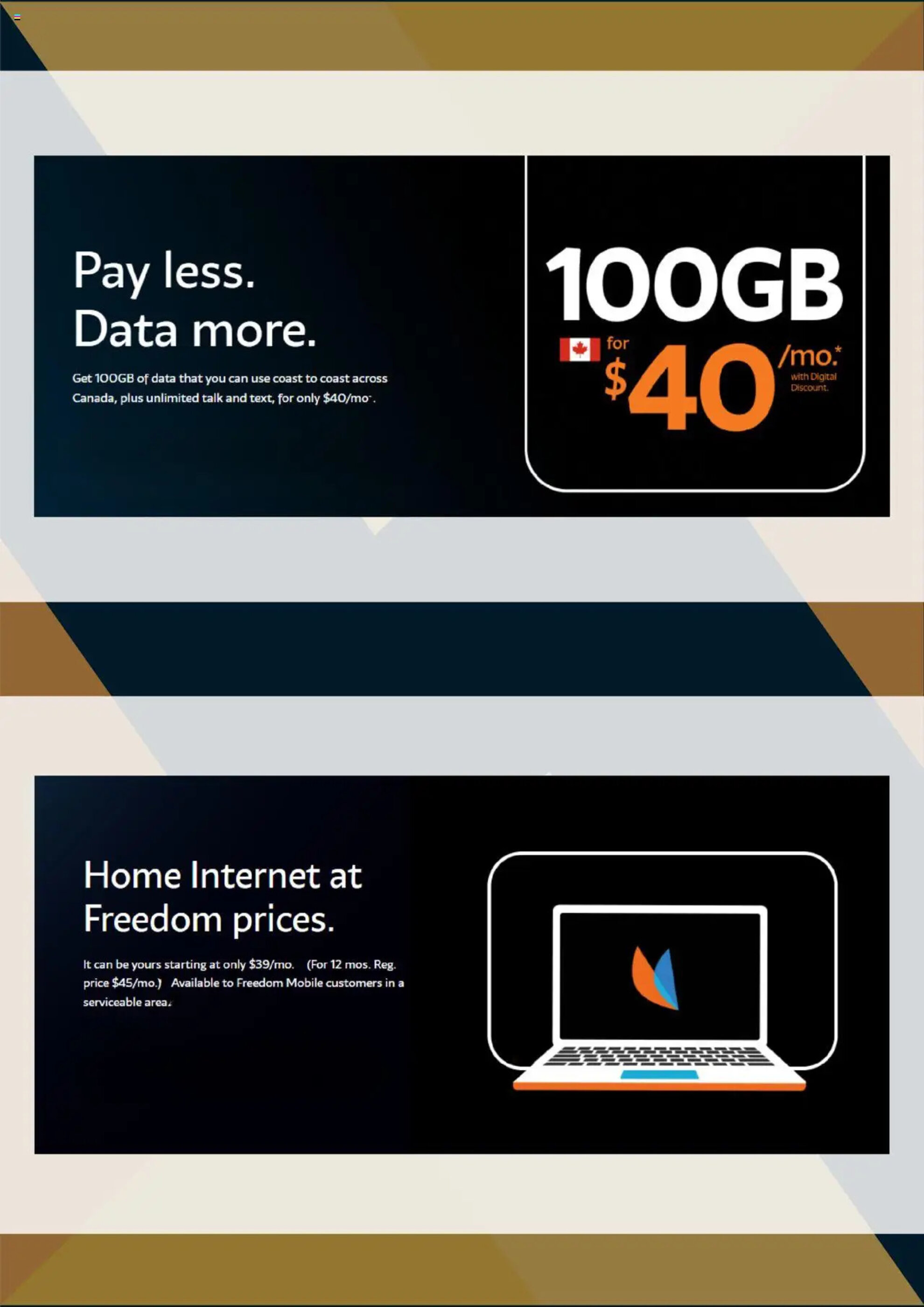 Freedom Mobile flyer - 18-04-2025