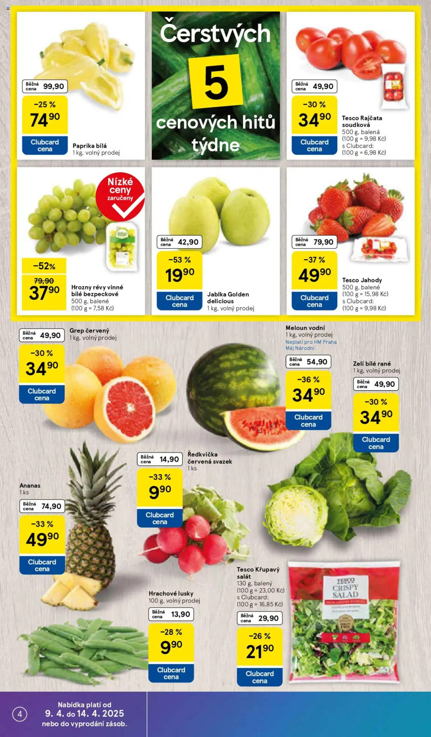Tesco leták týden 15 - 09-04-2025