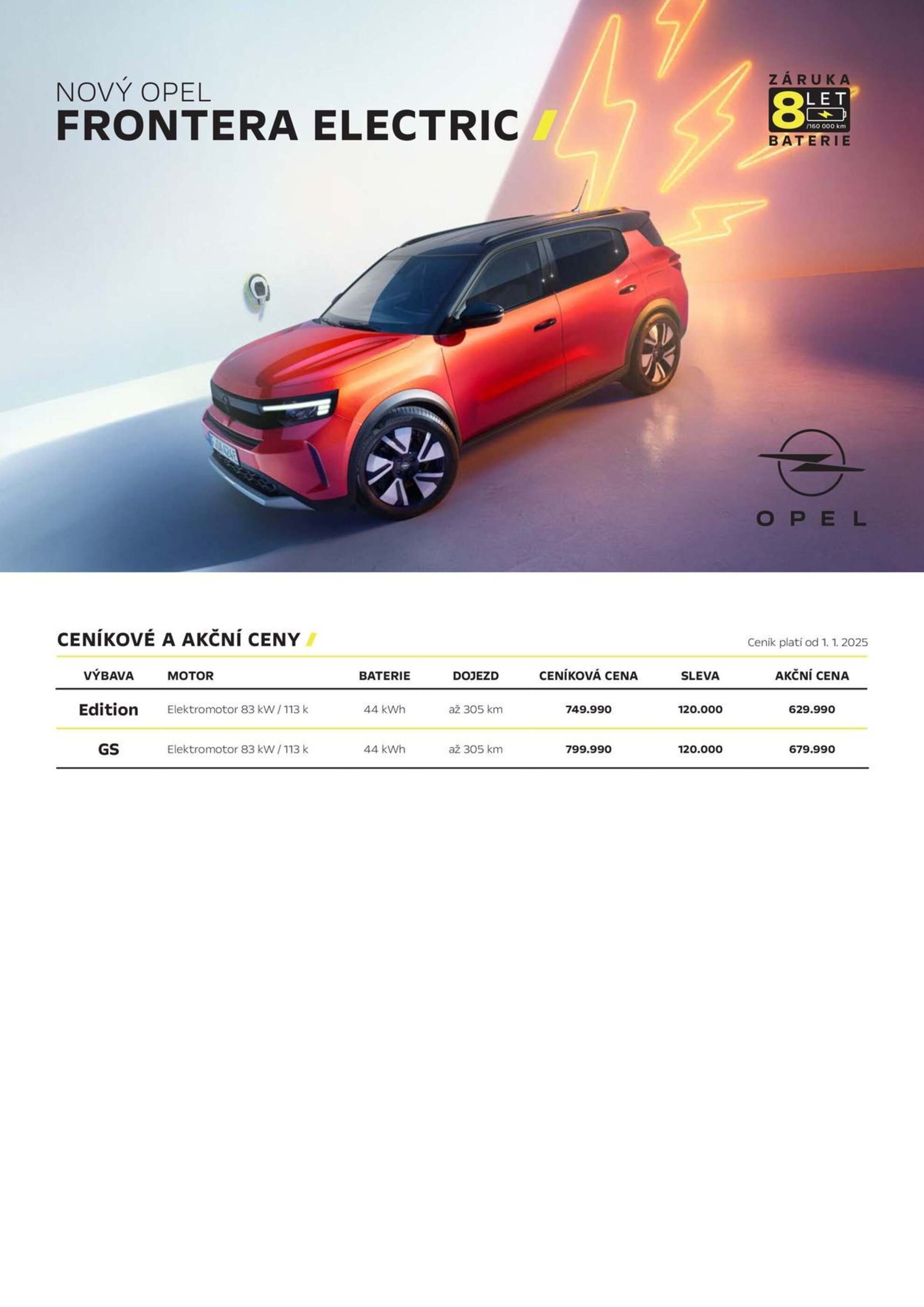 Opel leták | Frontera Electric - 22-01-2025