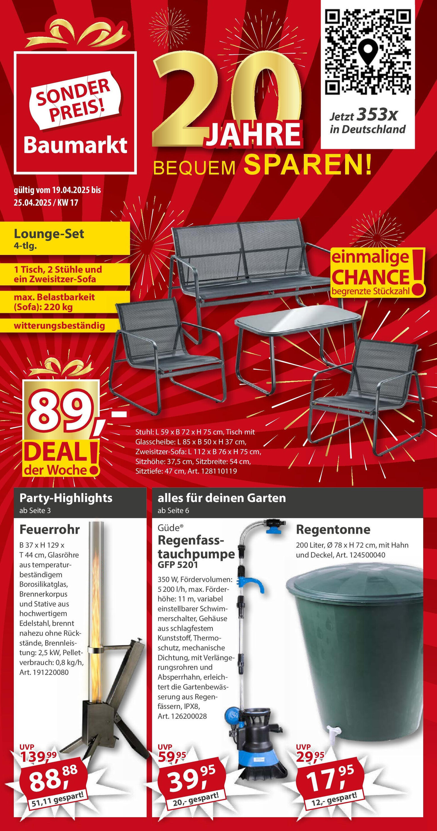 Sonderpreis Baumarkt Prospekt woche 17 - 26-04-2025