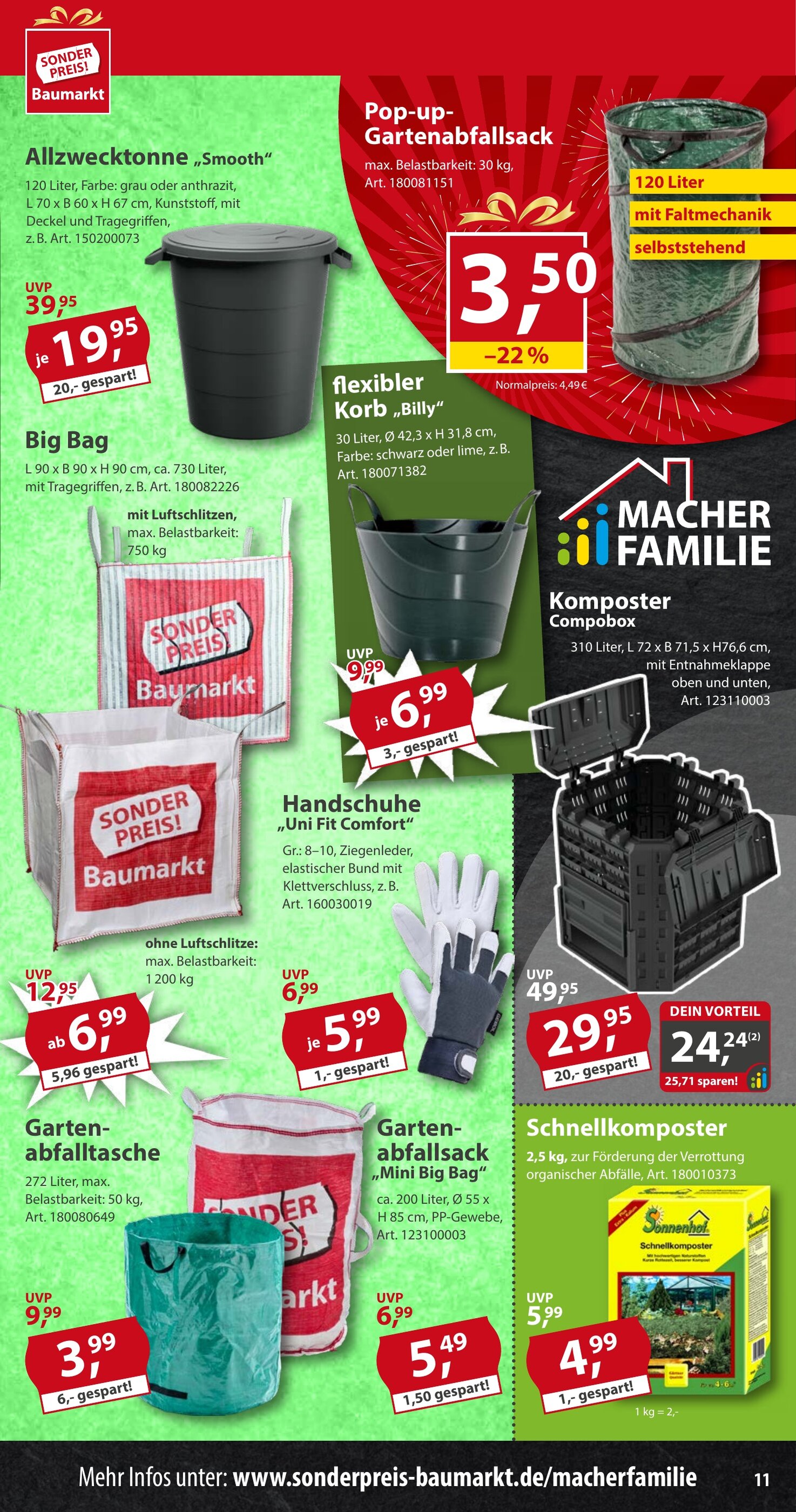 Sonderpreis Baumarkt Prospekt woche 16 - 19-04-2025