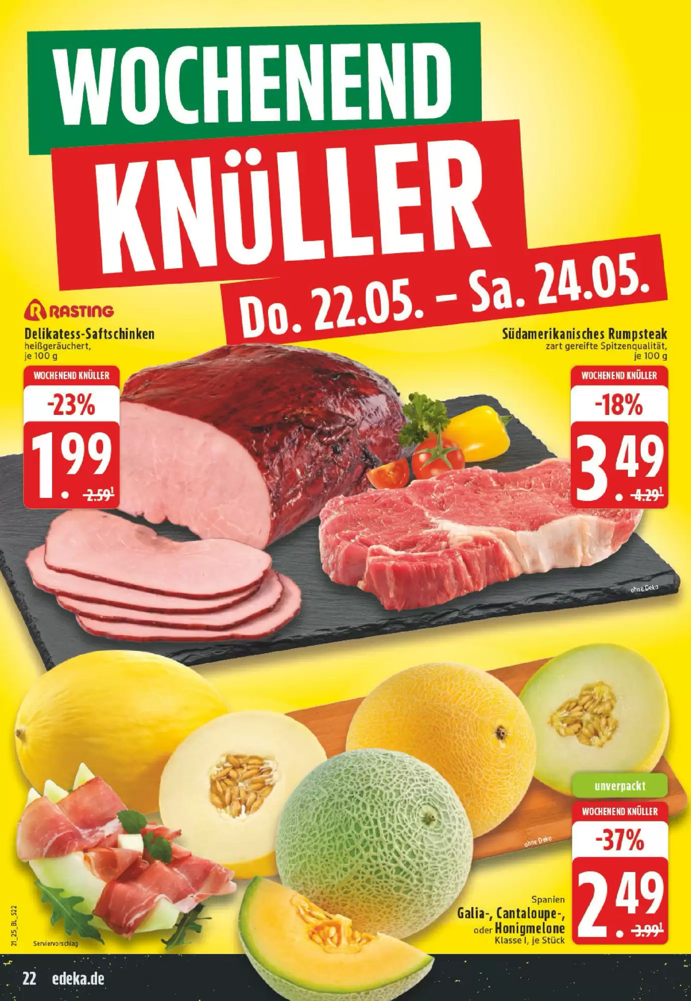 Edeka Prospekt woche 21 - 18-05-2025 ( ist gültig von 18-05-2025 bis 24-05-2025) | 22