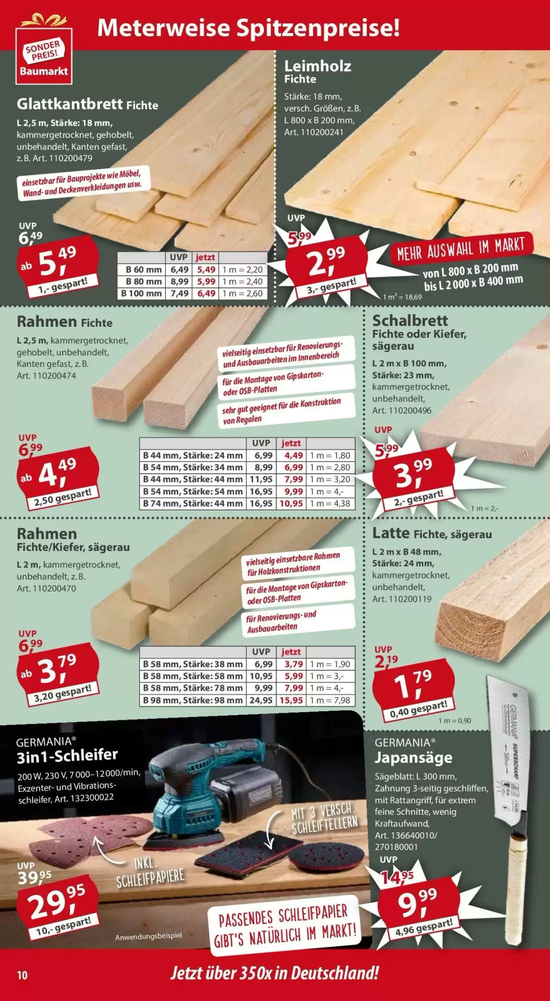 Sonderpreis Baumarkt Prospekt woche 22 - 29-05-2025 ( ist gültig von 29-05-2025 bis 06-06-2025) | 10