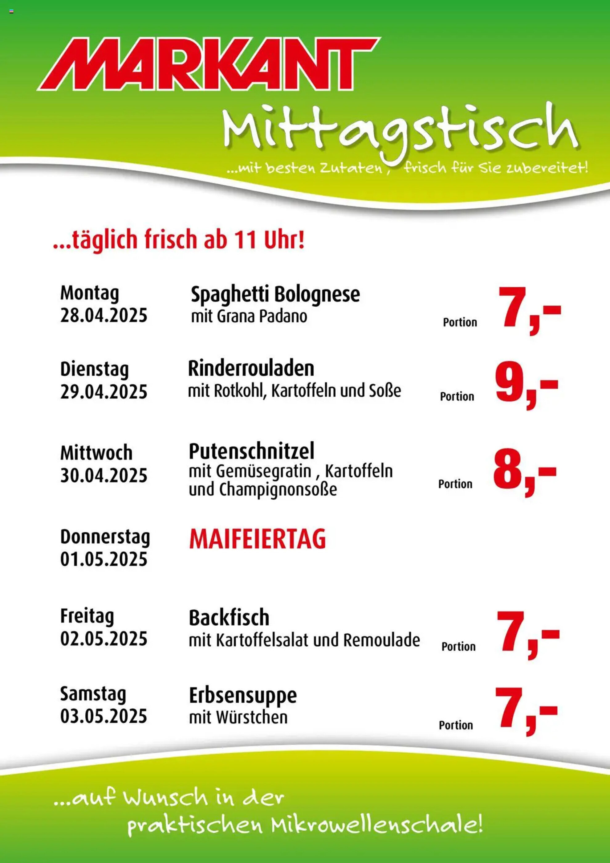 Markant Prospekt woche 18 - 28-04-2025 ( ist gültig von 28-04-2025 bis 03-05-2025) | 1
