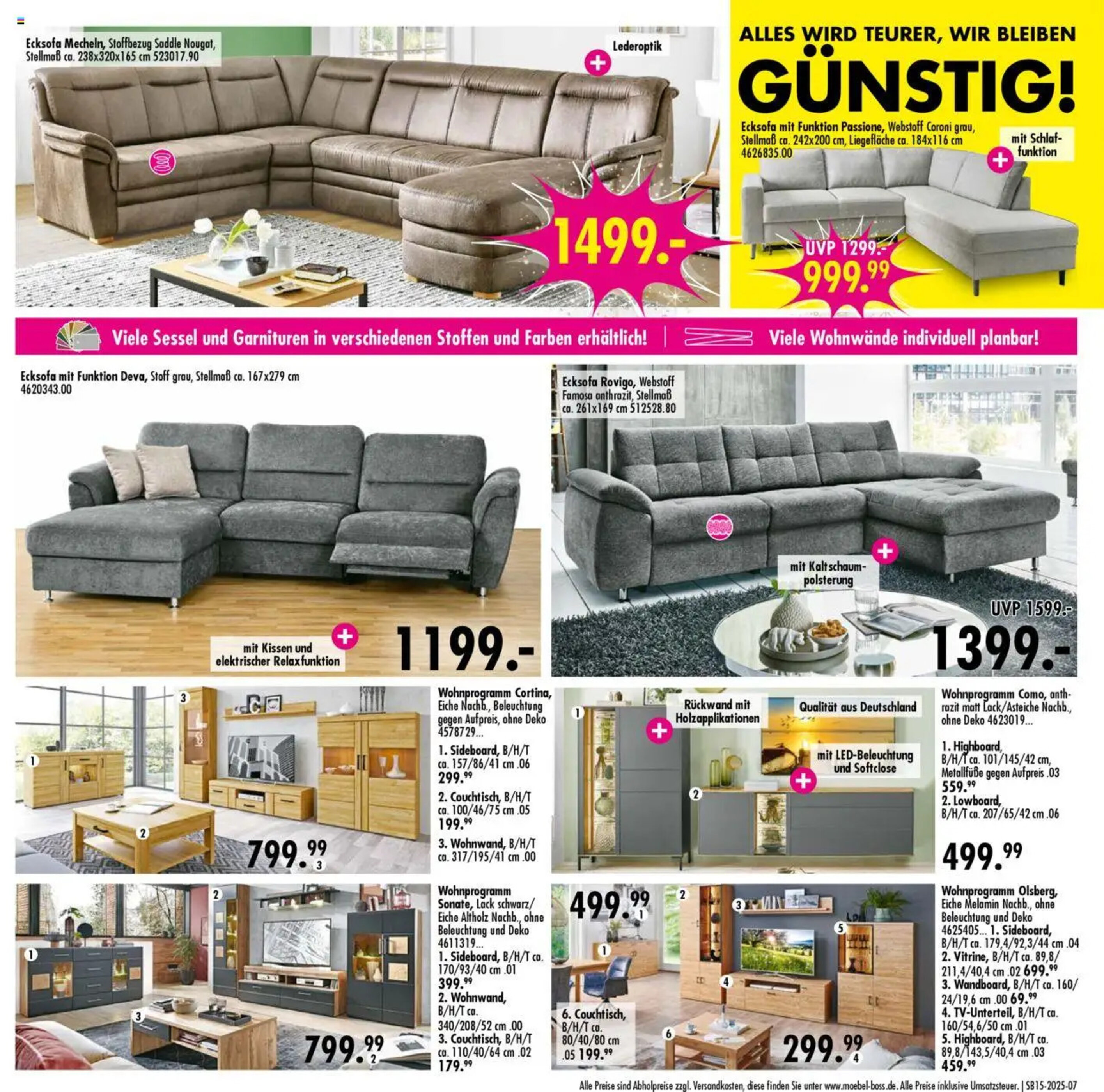 Möbel Boss Prospekt woche 15 - 07-04-2025