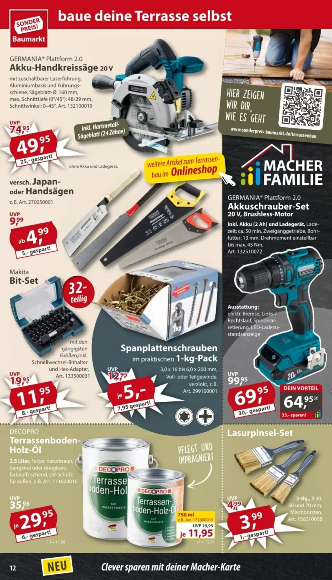 Sonderpreis Baumarkt Prospekt woche 22 - 31-05-2025 ( ist gültig von 31-05-2025 bis 06-06-2025) | 12
