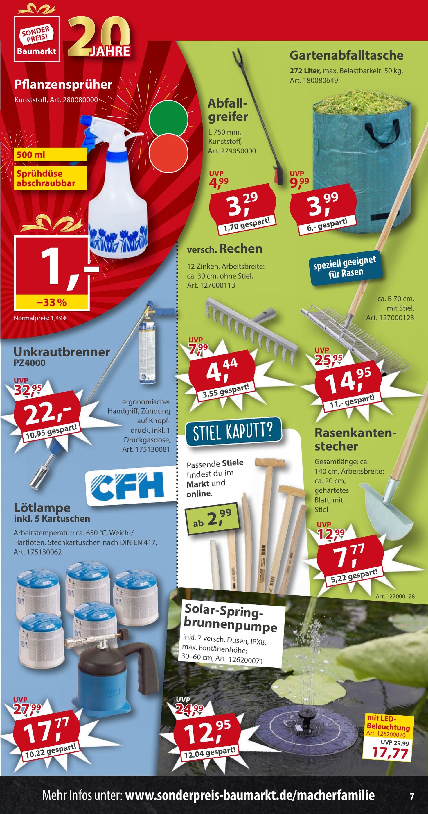 Sonderpreis Baumarkt Prospekt woche 15 - 12-04-2025