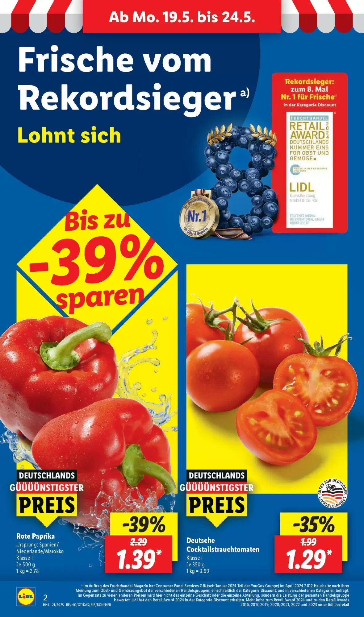 Lidl Prospekt woche 21 - 19-05-2025 ( ist gültig von 19-05-2025 bis 24-05-2025) | 2