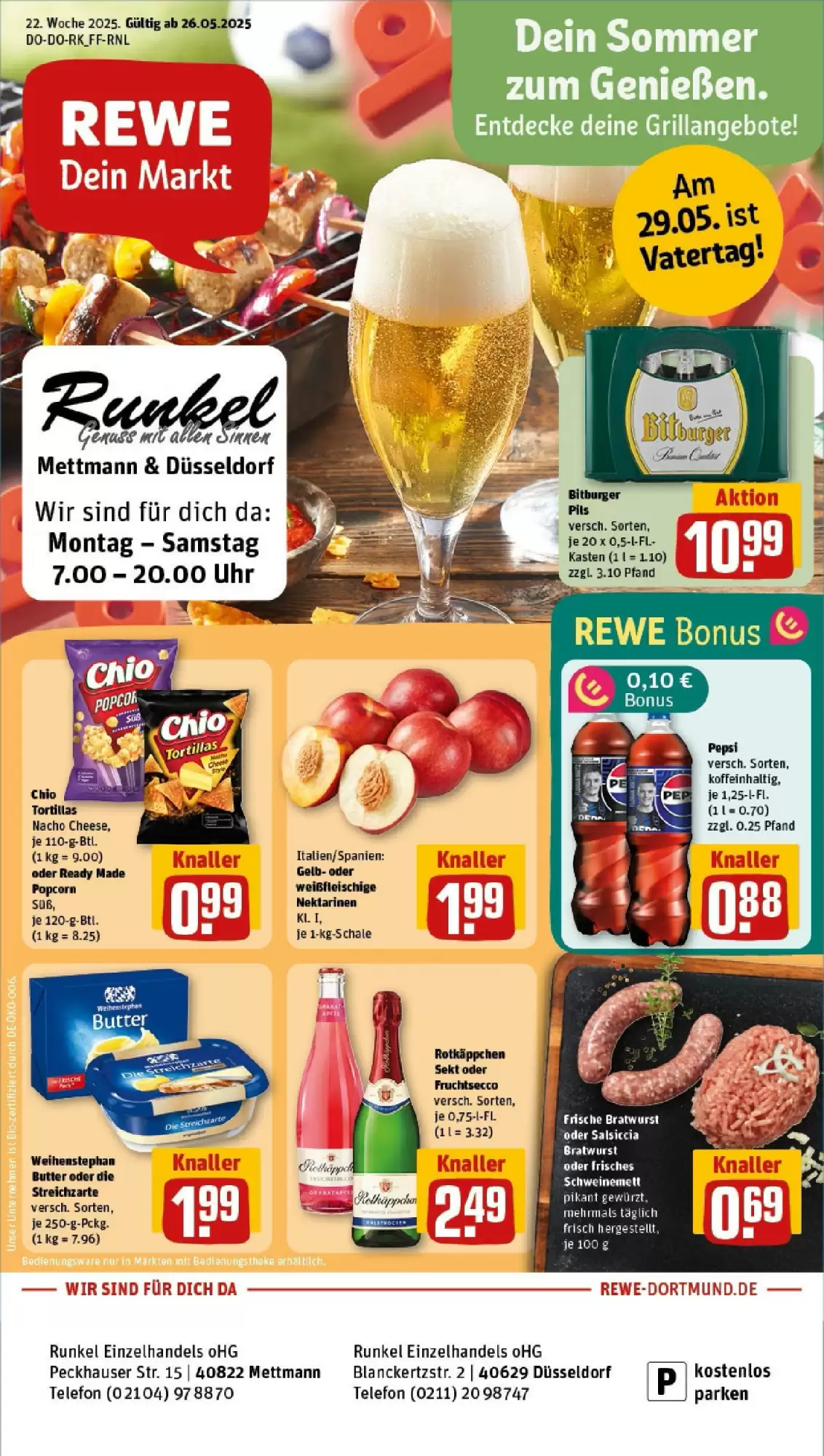 REWE Prospekt woche 22 - 25-05-2025 ( ist gültig von 25-05-2025 bis 01-06-2025) | 1