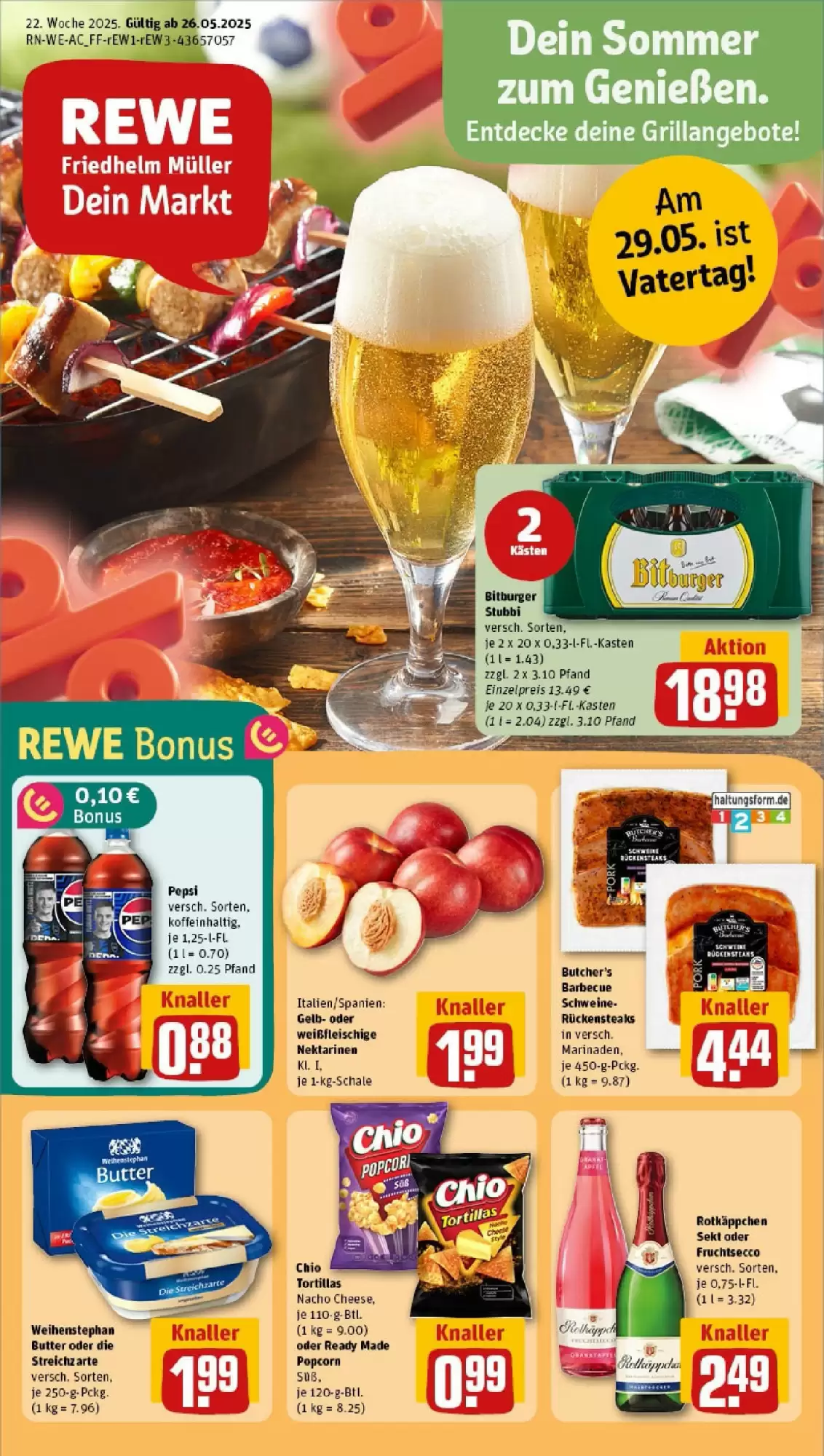 REWE Prospekt woche 22 - 25-05-2025 ( ist gültig von 25-05-2025 bis 01-06-2025) | 1
