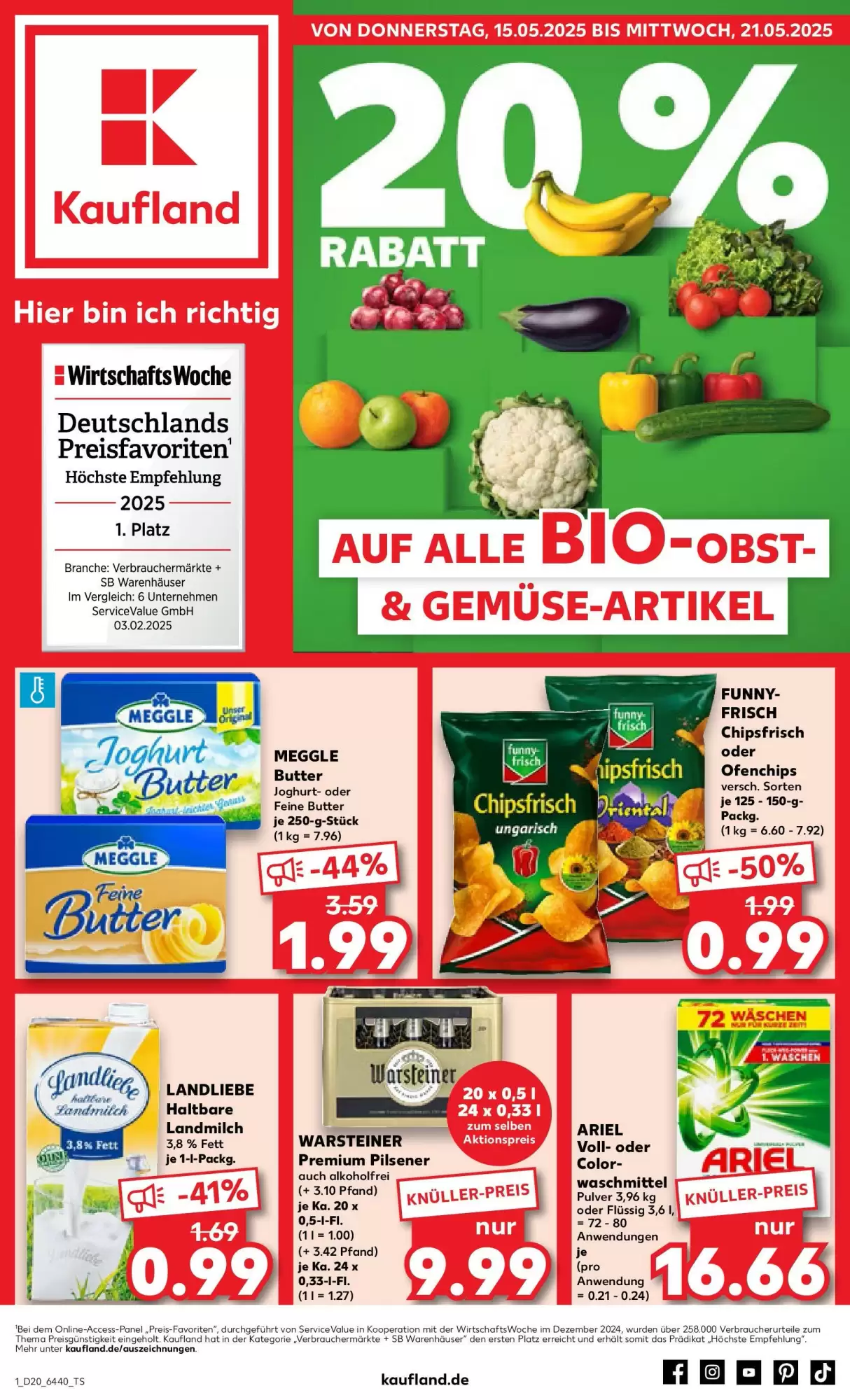 Kaufland Prospekt woche 20 - 14-05-2025 ( ist gültig von 14-05-2025 bis 21-05-2025) | 1