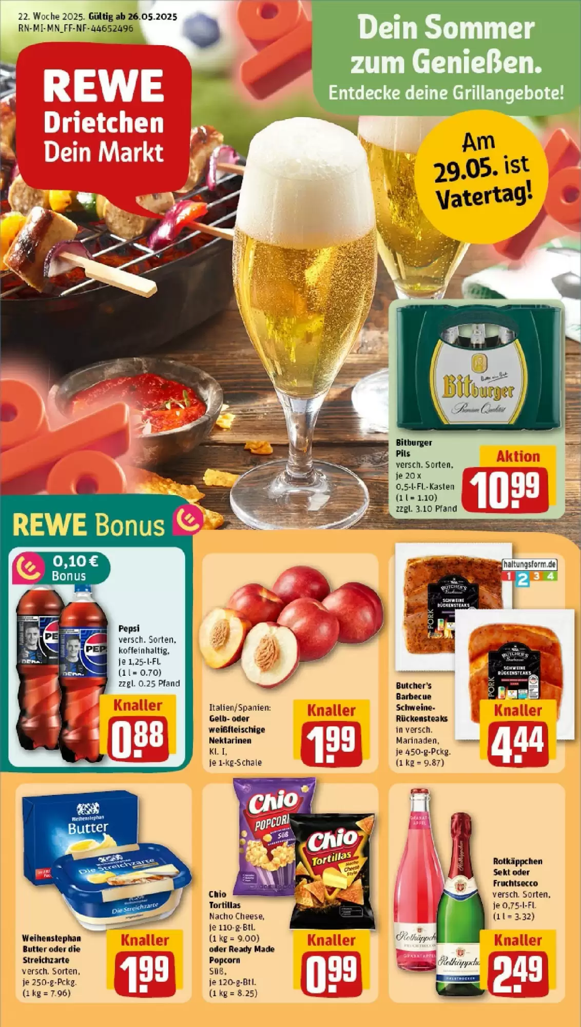 REWE Prospekt woche 22 - 25-05-2025 ( ist gültig von 25-05-2025 bis 01-06-2025) | 1