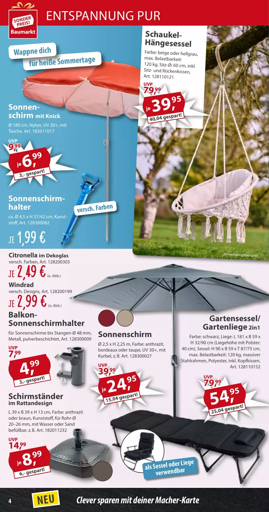 Sonderpreis Baumarkt Prospekt woche 20 - 17-05-2025