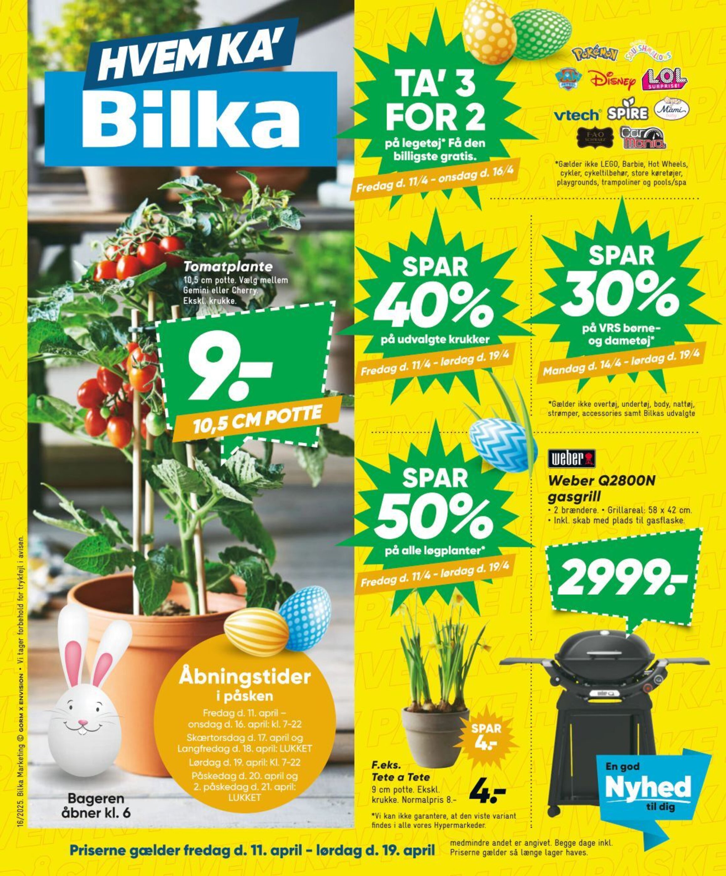 Bilka tilbudsavis - 11-04-2025 ( gælder fra 11-04-2025 indtil 19-04-2025)