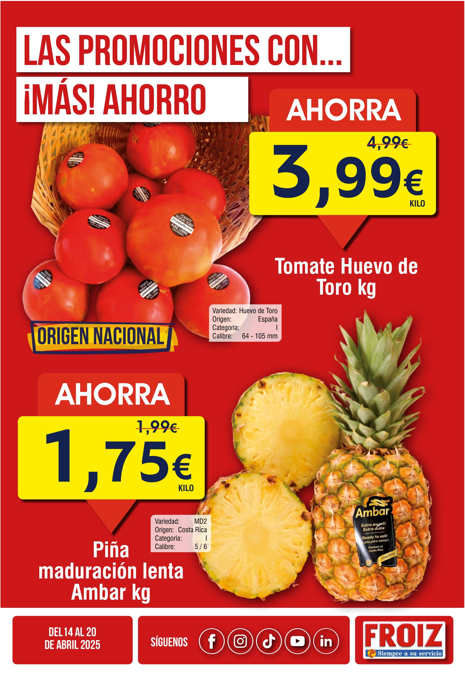 Folleto FROIZ semana 16 - 14-04-2025