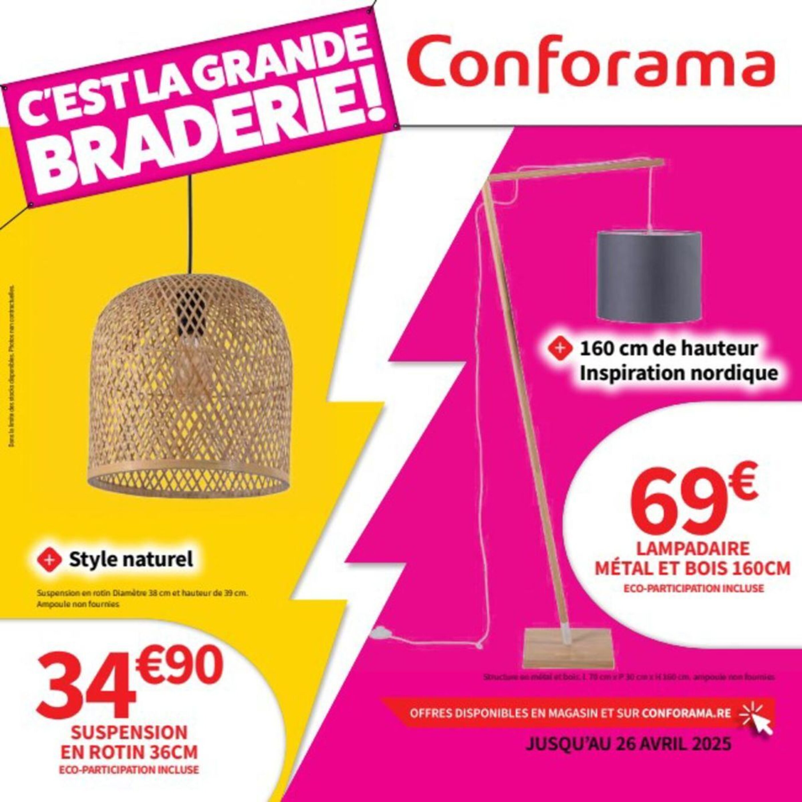 Catalogue Conforama - 18-04-2025 (est valable de 18-04-2025 au 26-04-2025)