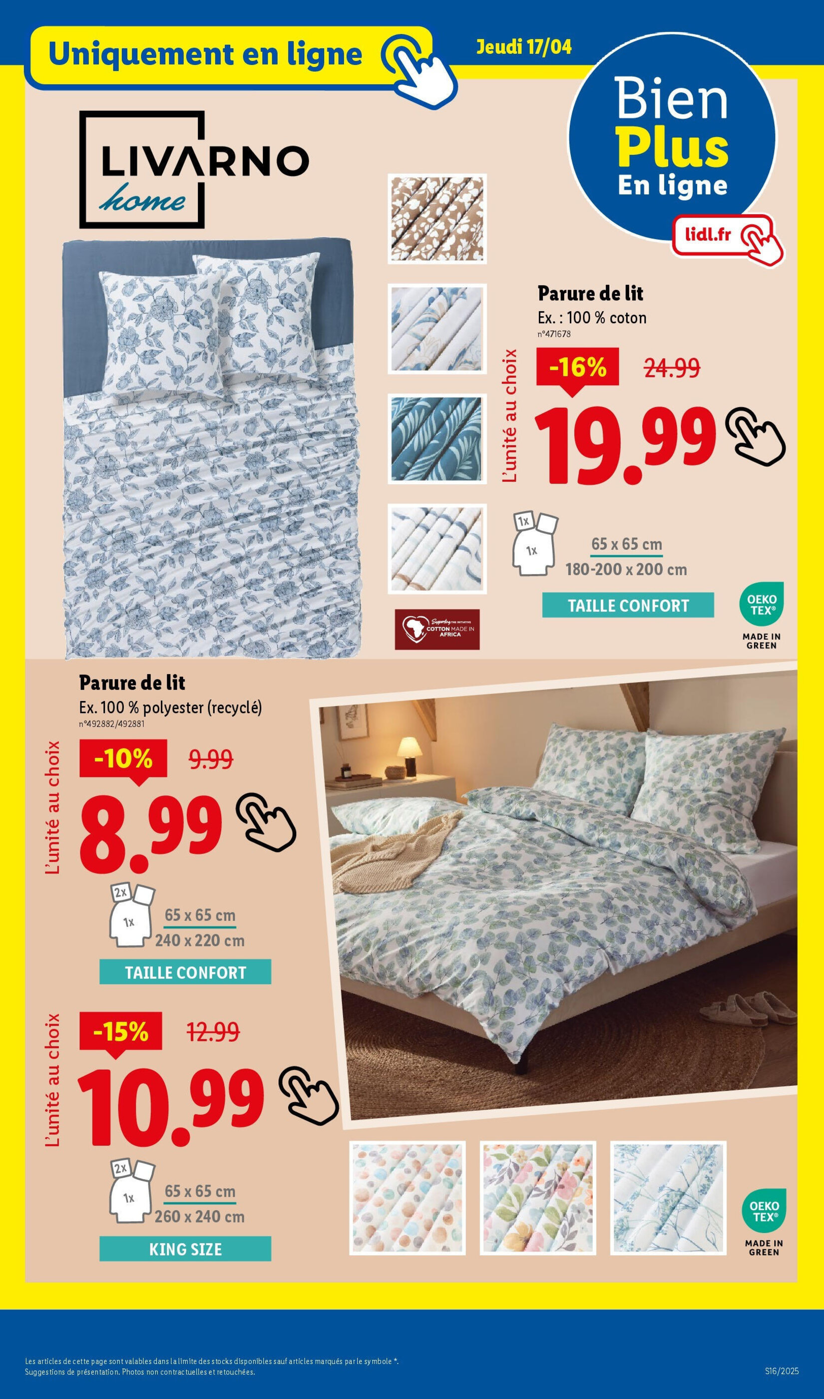 Catalogue Lidl semaine 16 - 17-04-2025