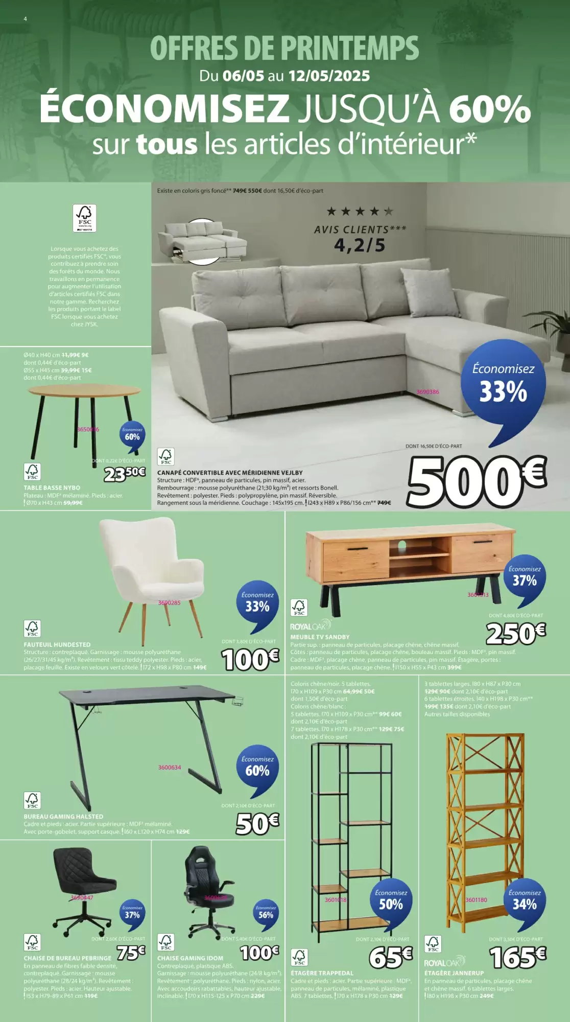 Catalogue JYSK semaine 19 - 06-05-2025
