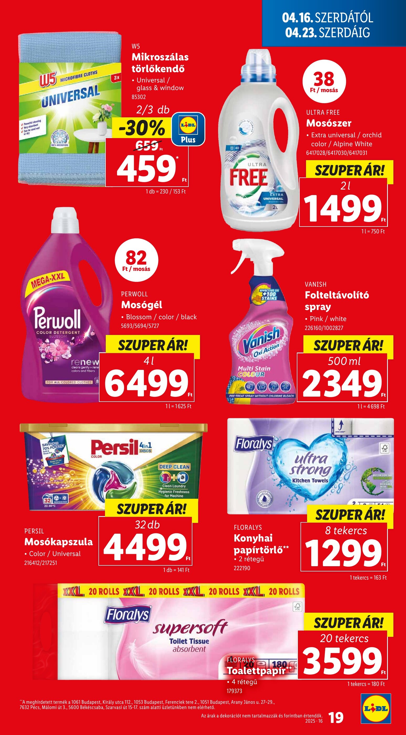Lidl akciós újság - 16-04-2025