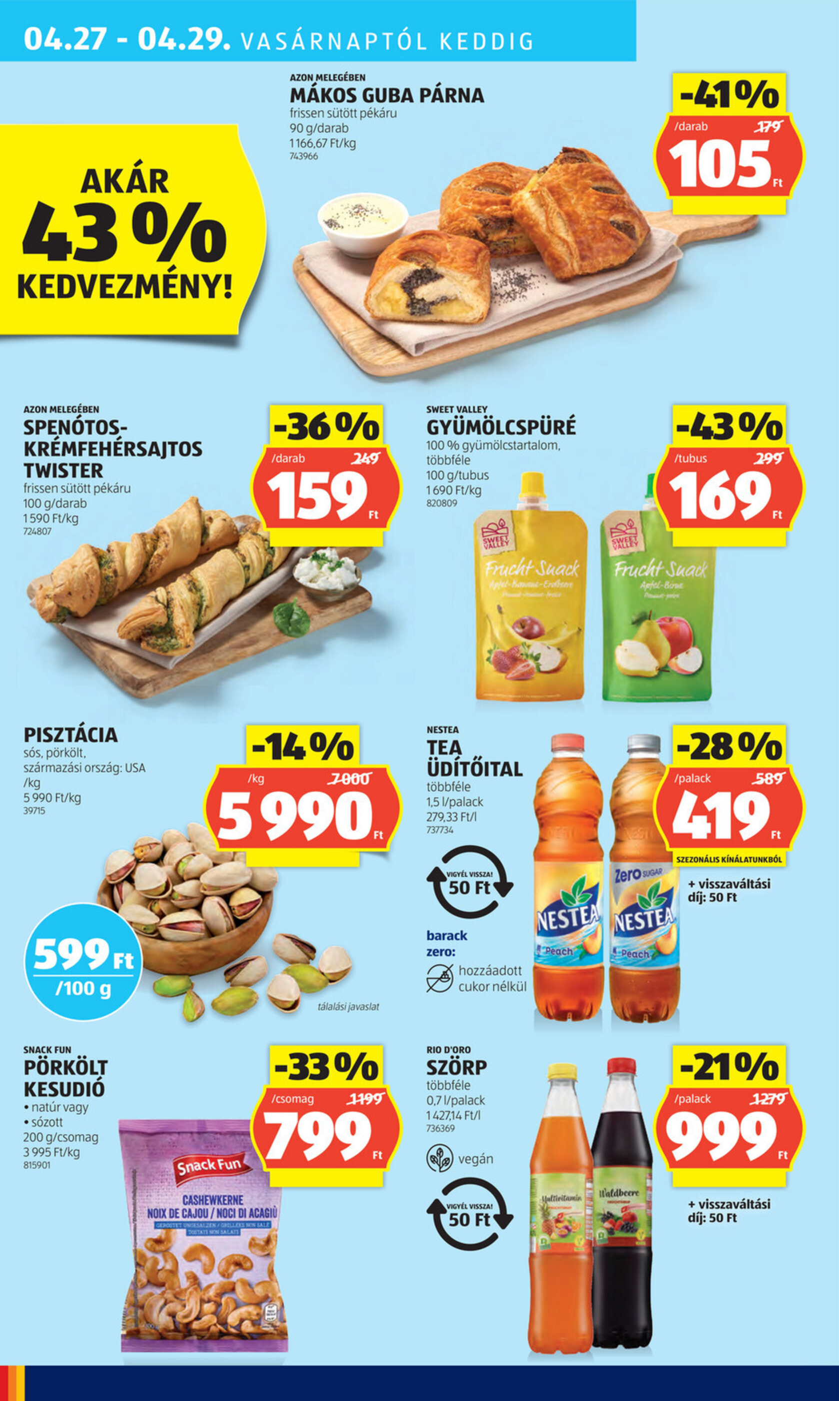 ALDI akciós újság hét 17 - 24-04-2025