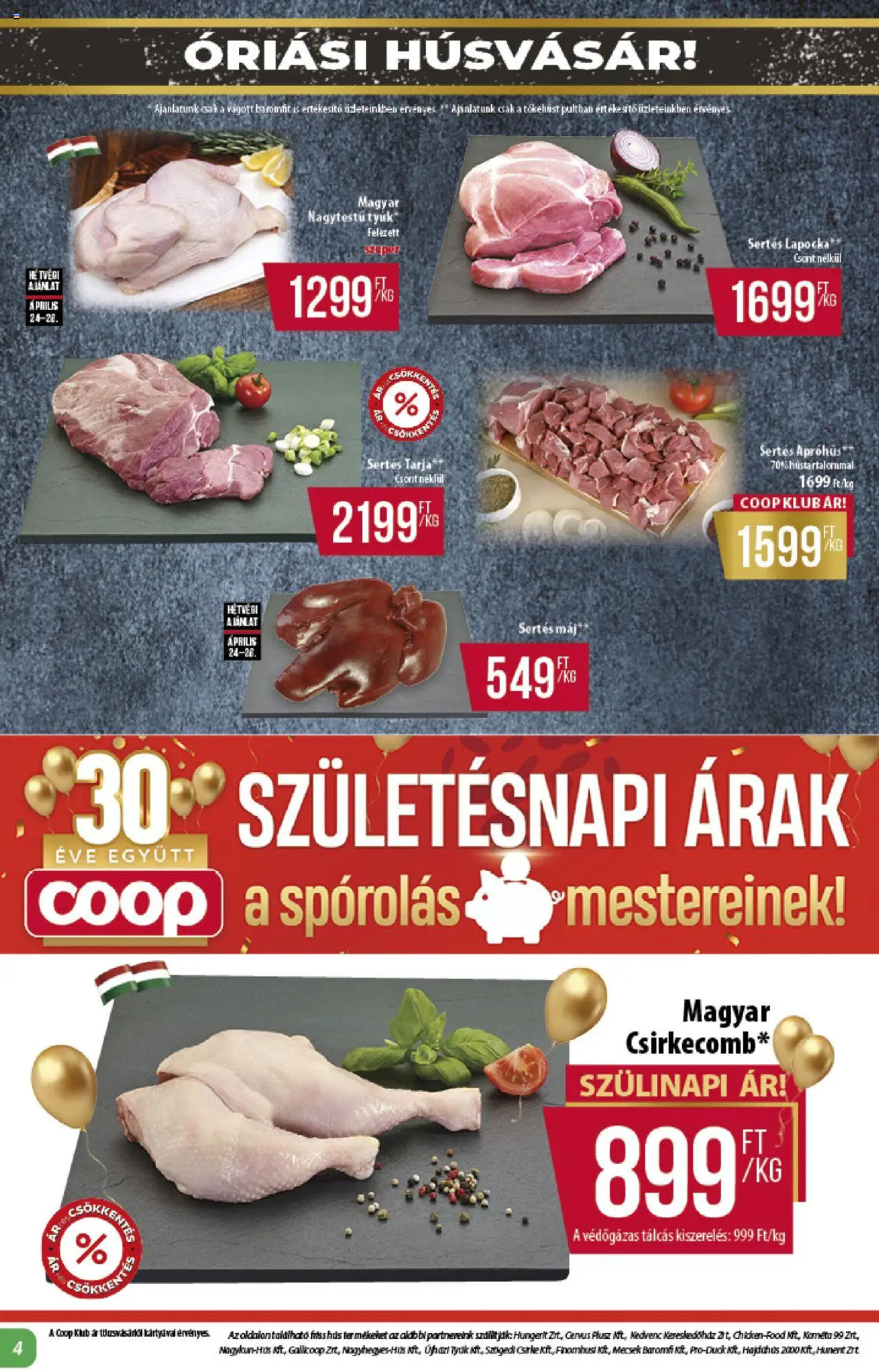 Coop akciós újság hét 17 - 24-04-2025