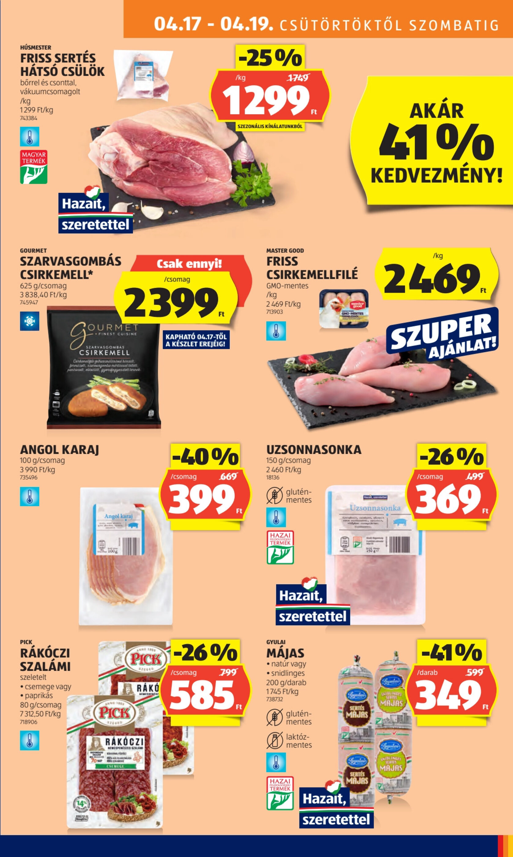 ALDI akciós újság hét 16 - 17-04-2025