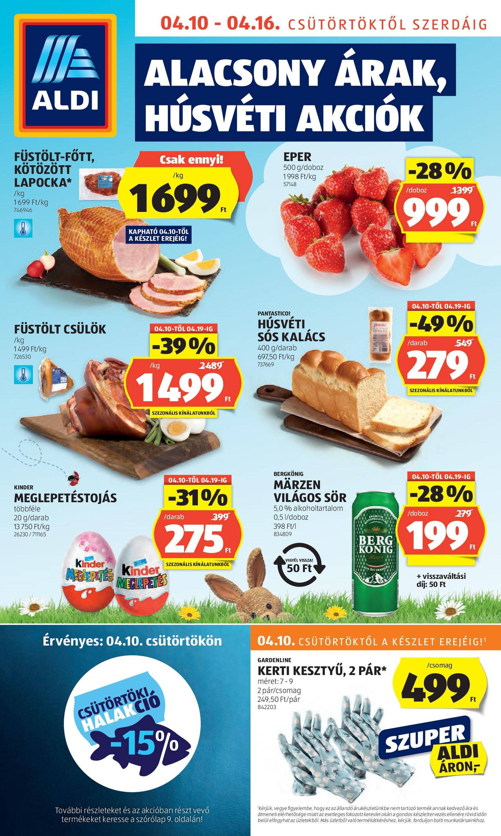 ALDI akciós újság hét 15 - 10-04-2025