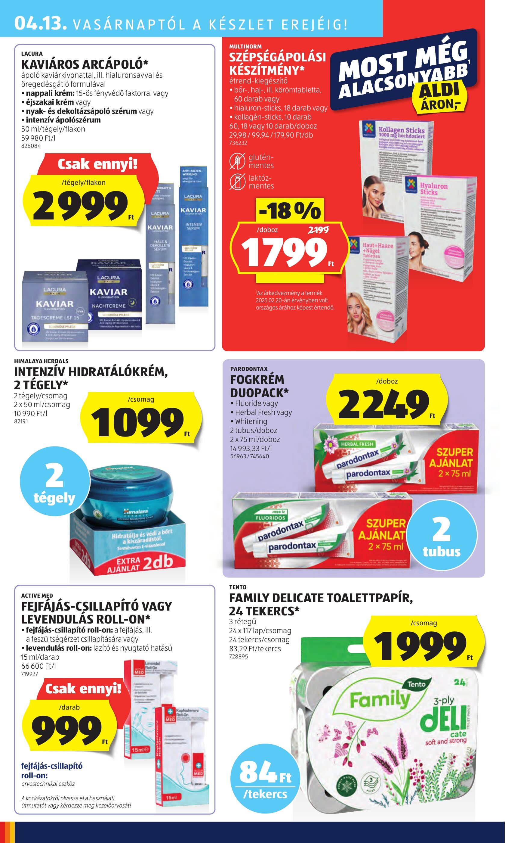 ALDI akciós újság hét 15 - 10-04-2025