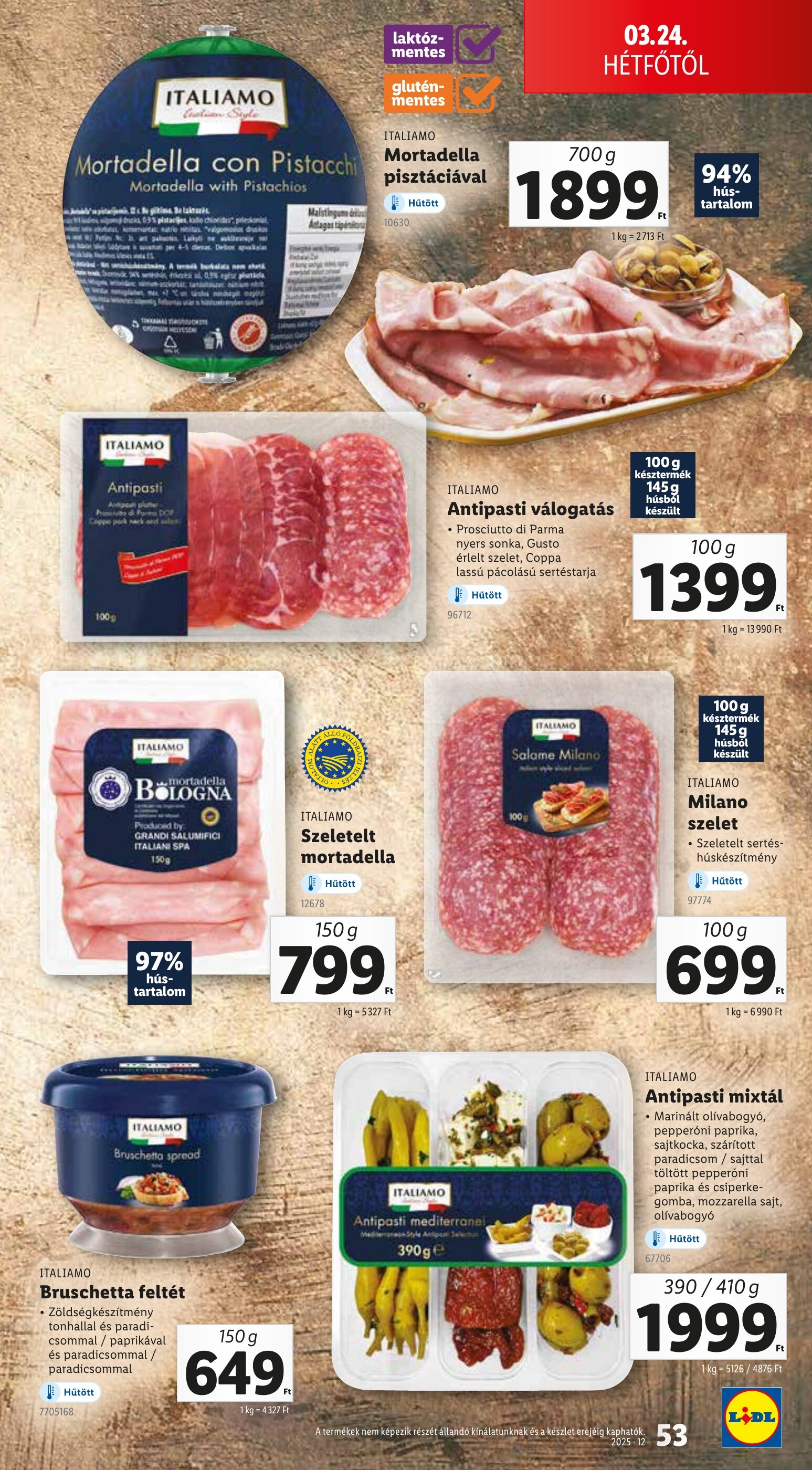 Lidl akciós újság hét 12 - 20-03-2025
