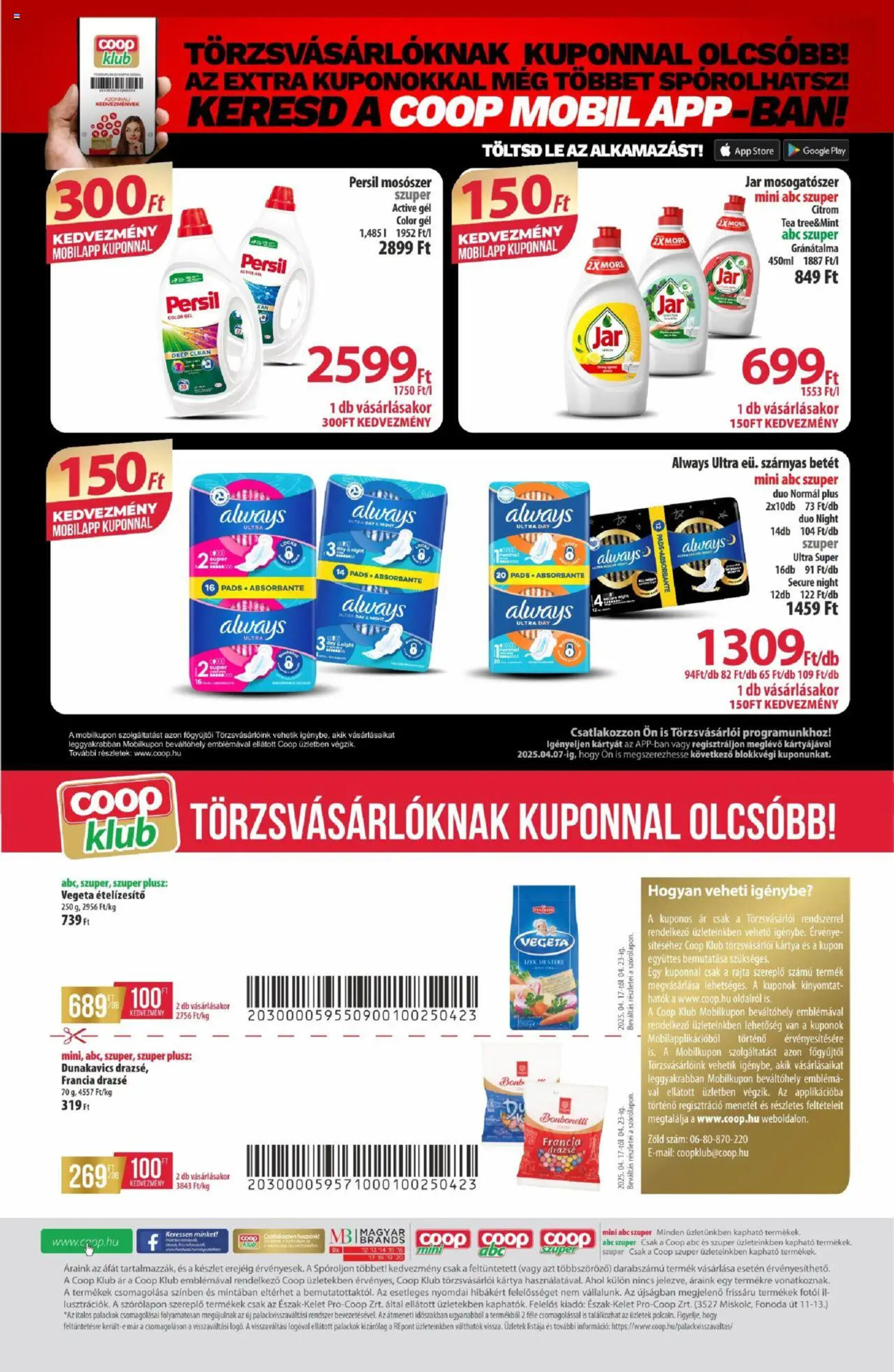Coop akciós újság hét 16 - 17-04-2025