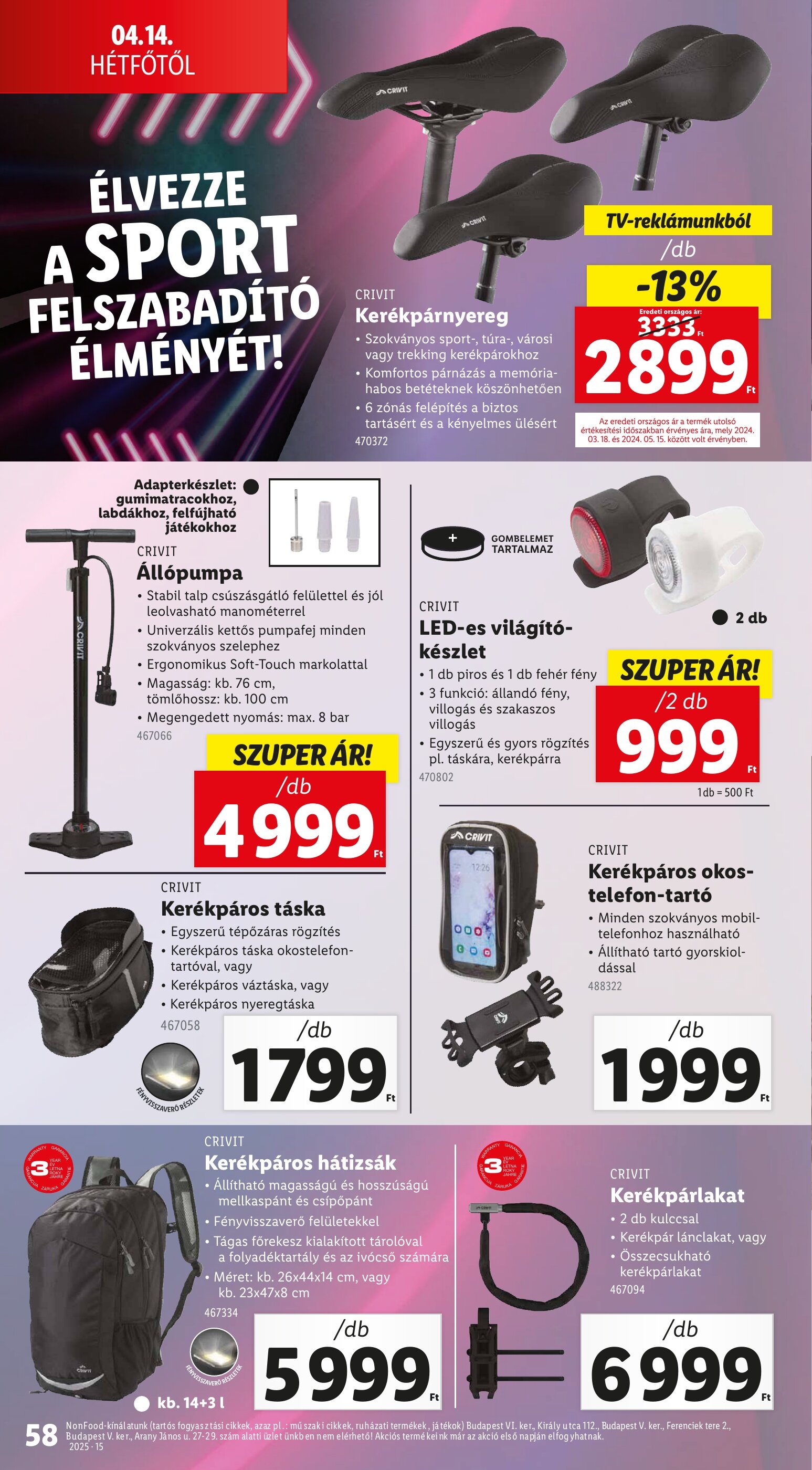 Lidl akciós újság hét 15 - 10-04-2025