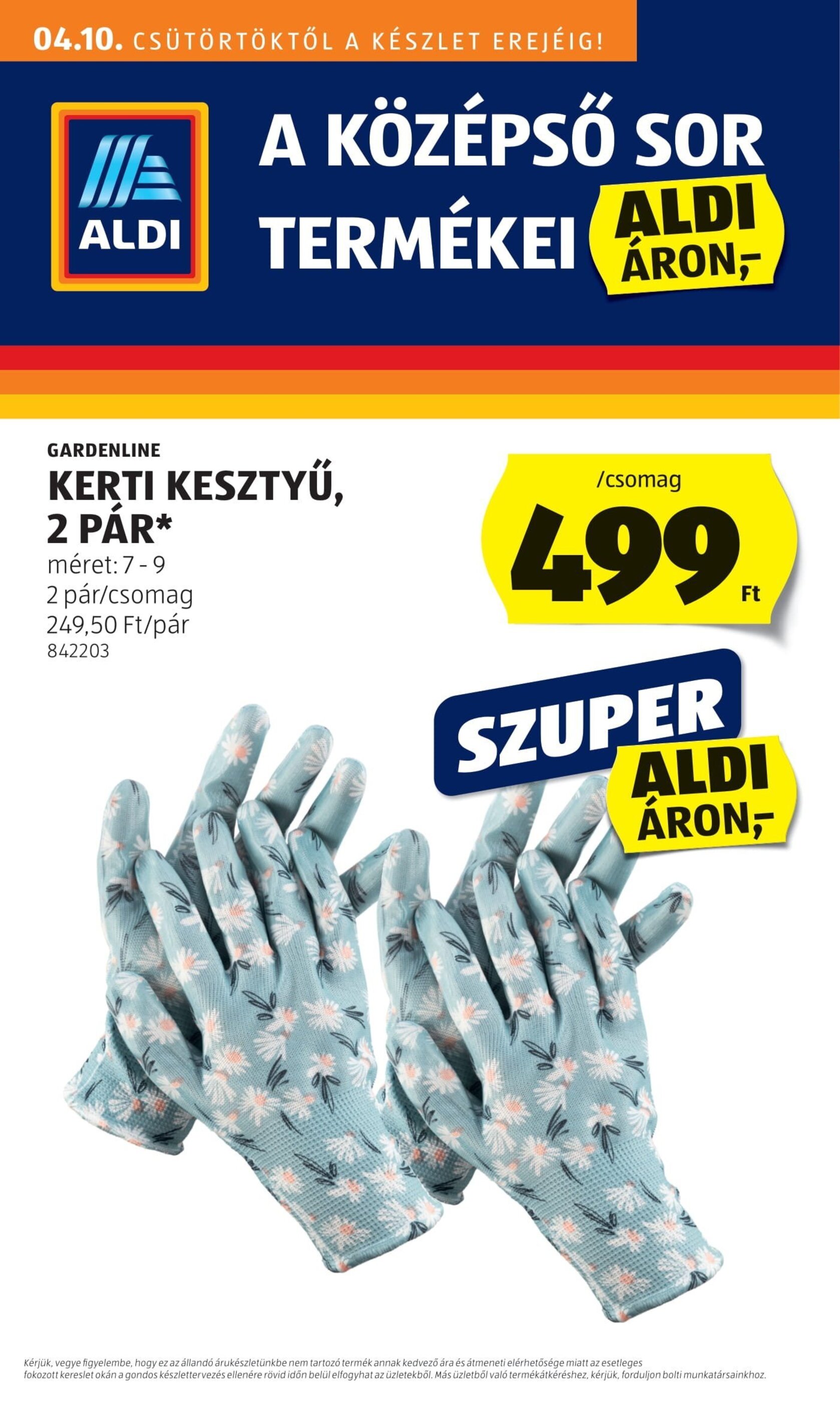 ALDI akciós újság hét 15 - 10-04-2025