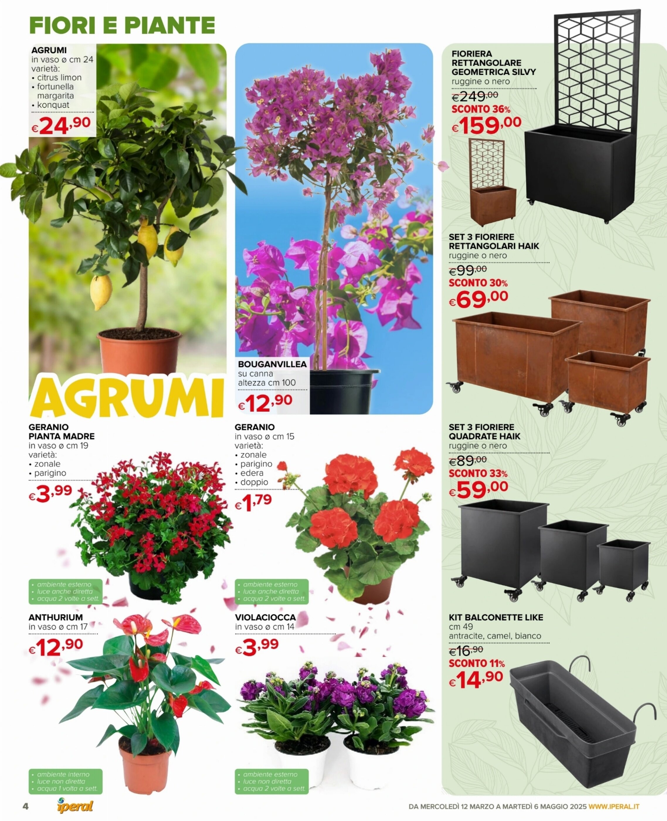 Volantino Iperal | giardino - 12-03-2025 (è valido dal 12-03-2025 fino al 06-05-2025)