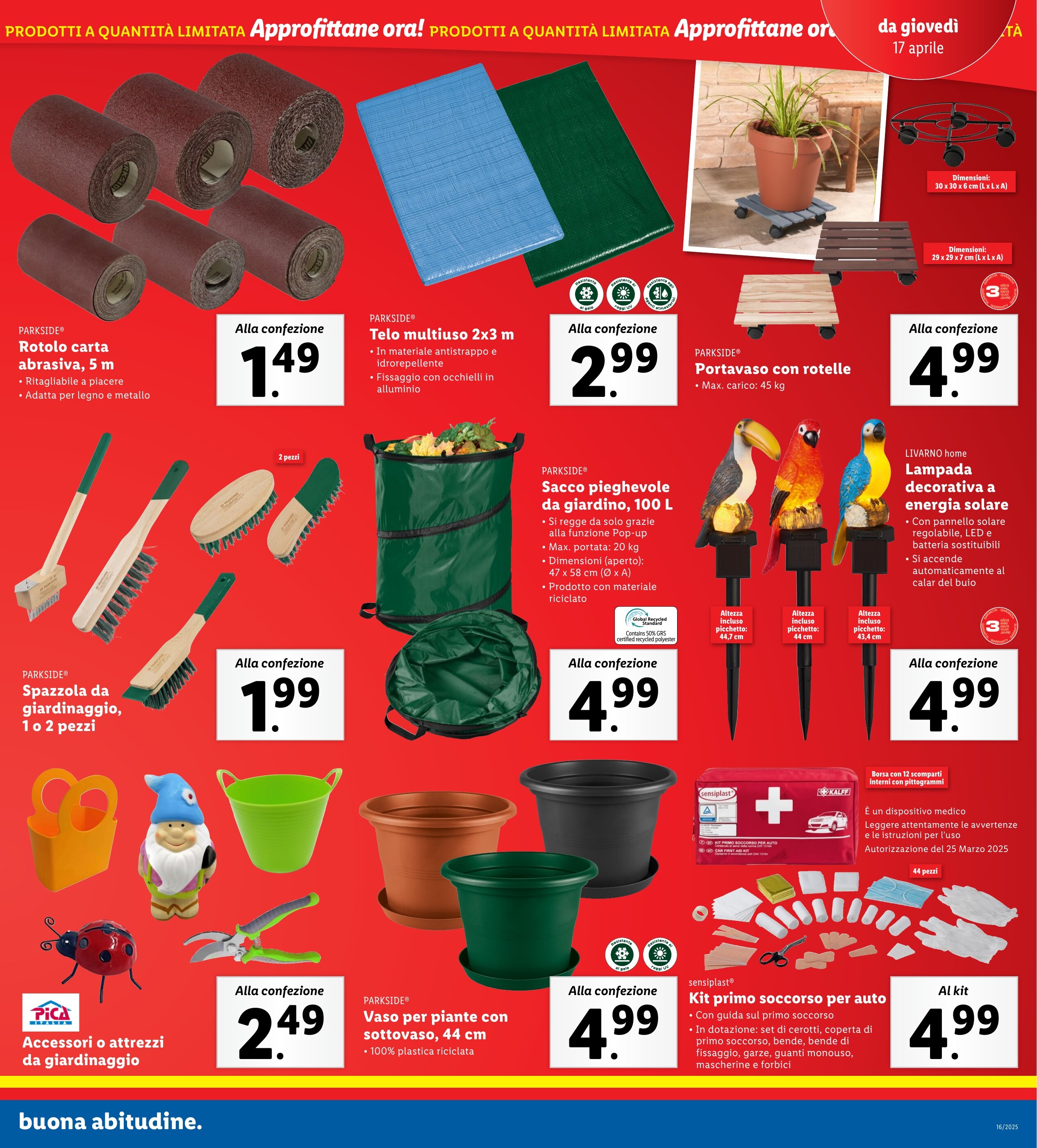 Volantino Lidl settimana 16 - 14-04-2025