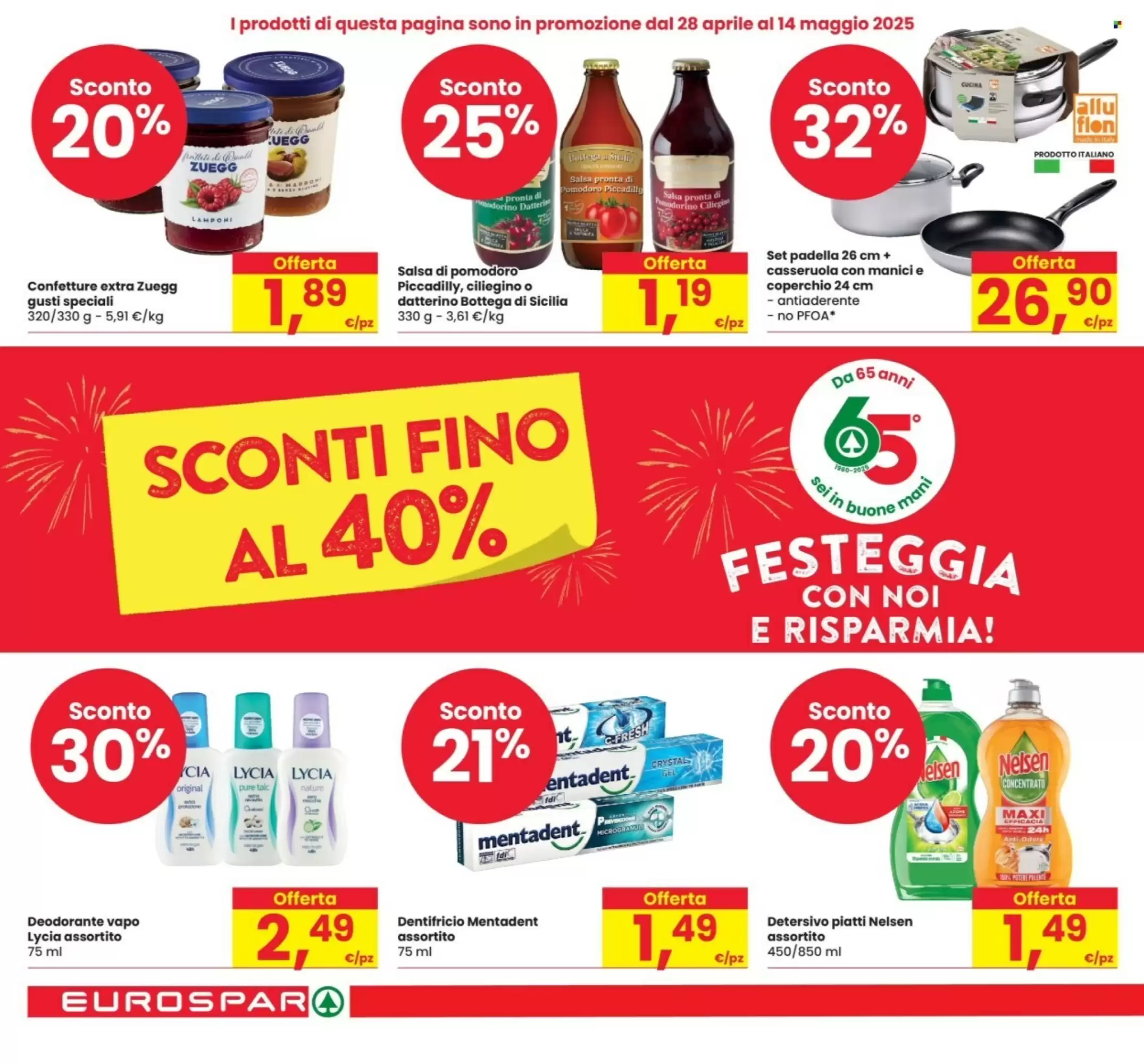 Volantino Eurospar - 28-04-2025 ( dal 28-04-2025 fino al 14-05-2025)