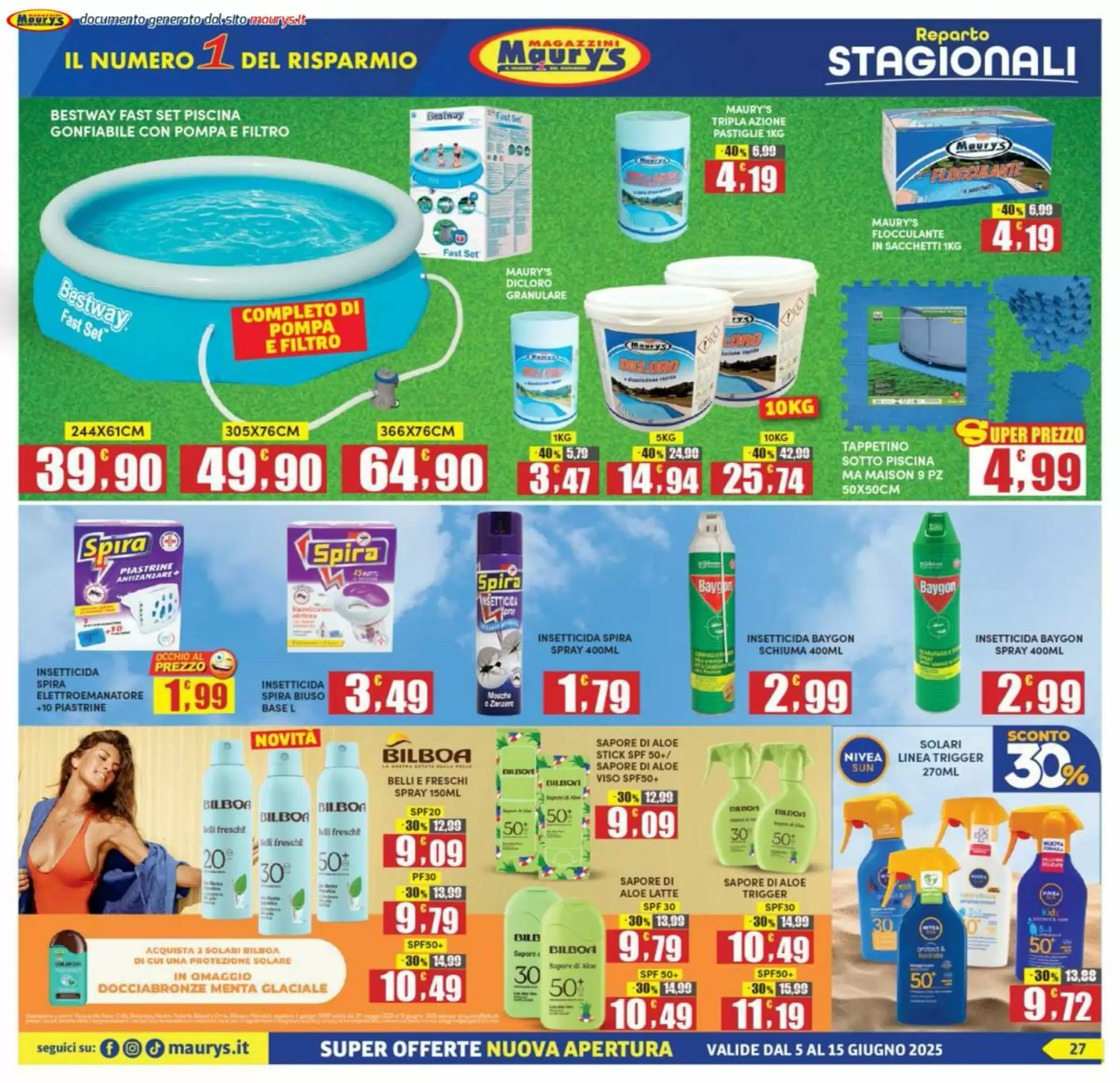 Volantino Maury's - 05-06-2025 ( dal 05-06-2025 fino al 15-06-2025)