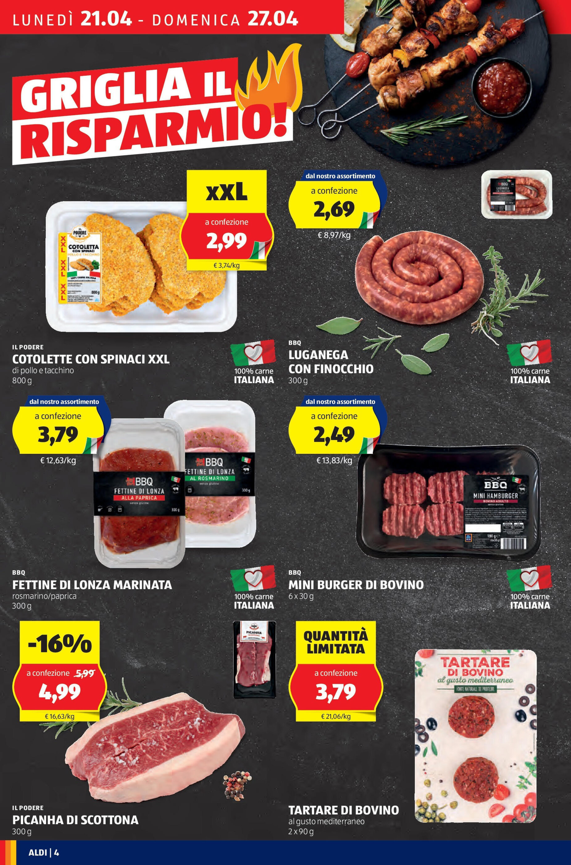 Volantino ALDI settimana 17 - 21-04-2025