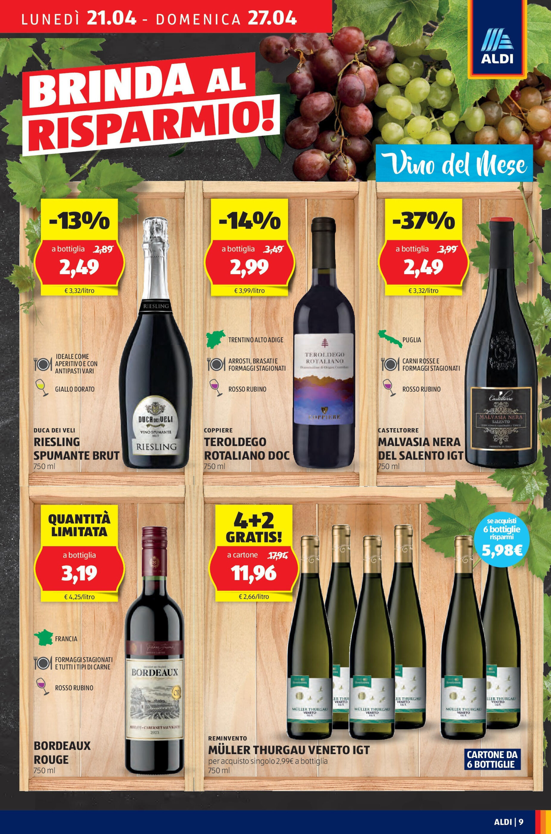 Volantino ALDI settimana 17 - 21-04-2025
