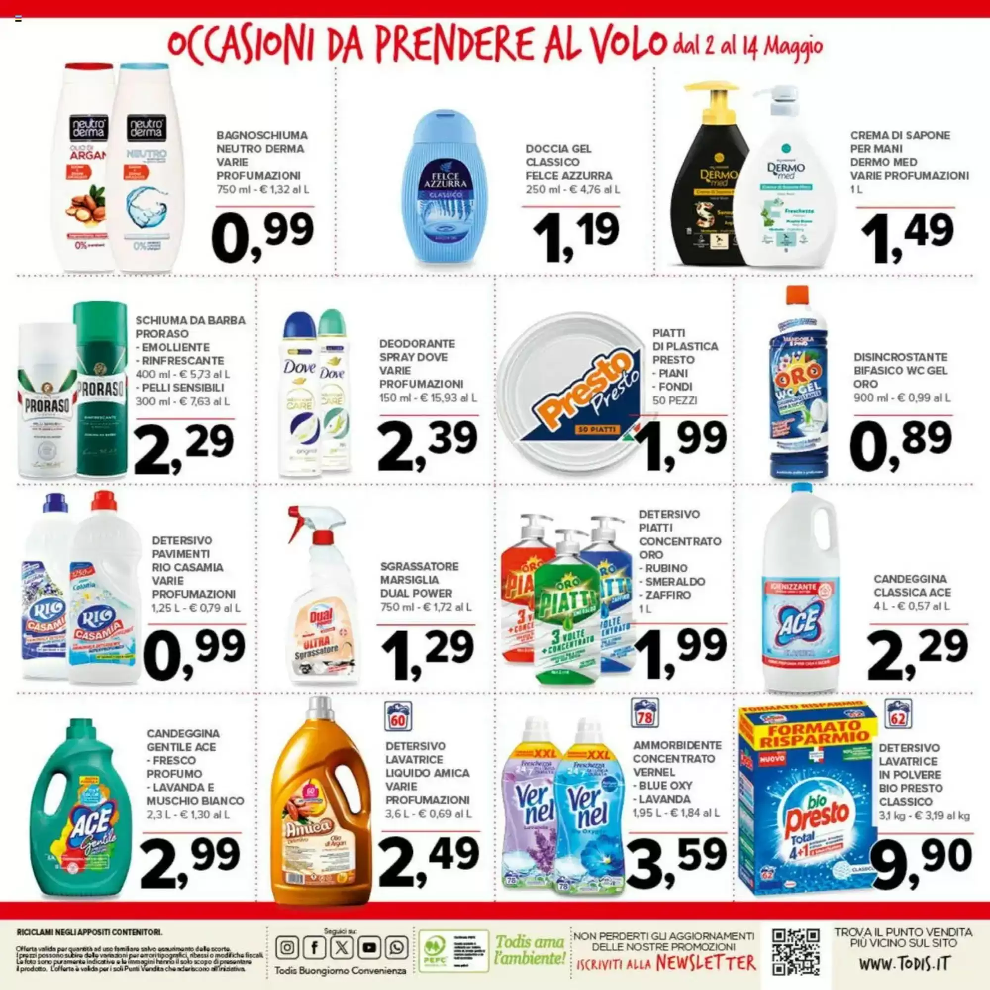 Volantino Todis - 02-05-2025 ( dal 02-05-2025 fino al 14-05-2025)