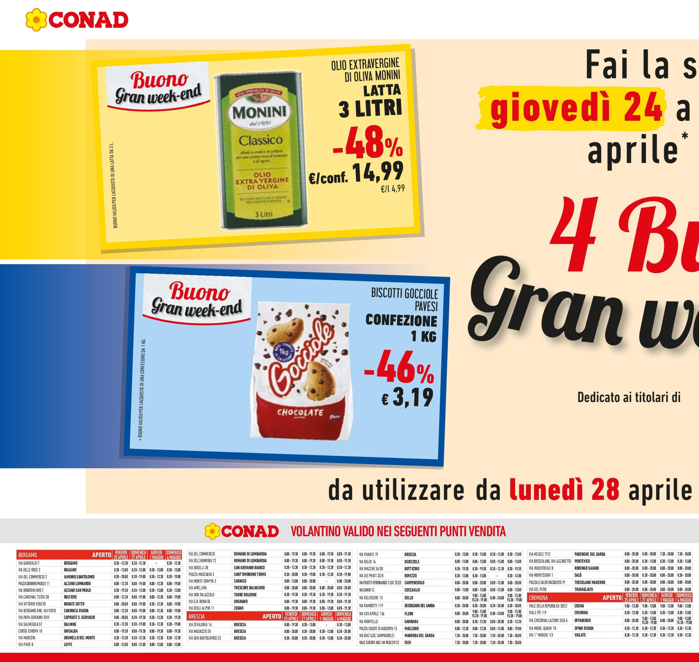 Volantino Conad - 22-04-2025 (è valido dal 22-04-2025 fino al 06-05-2025)