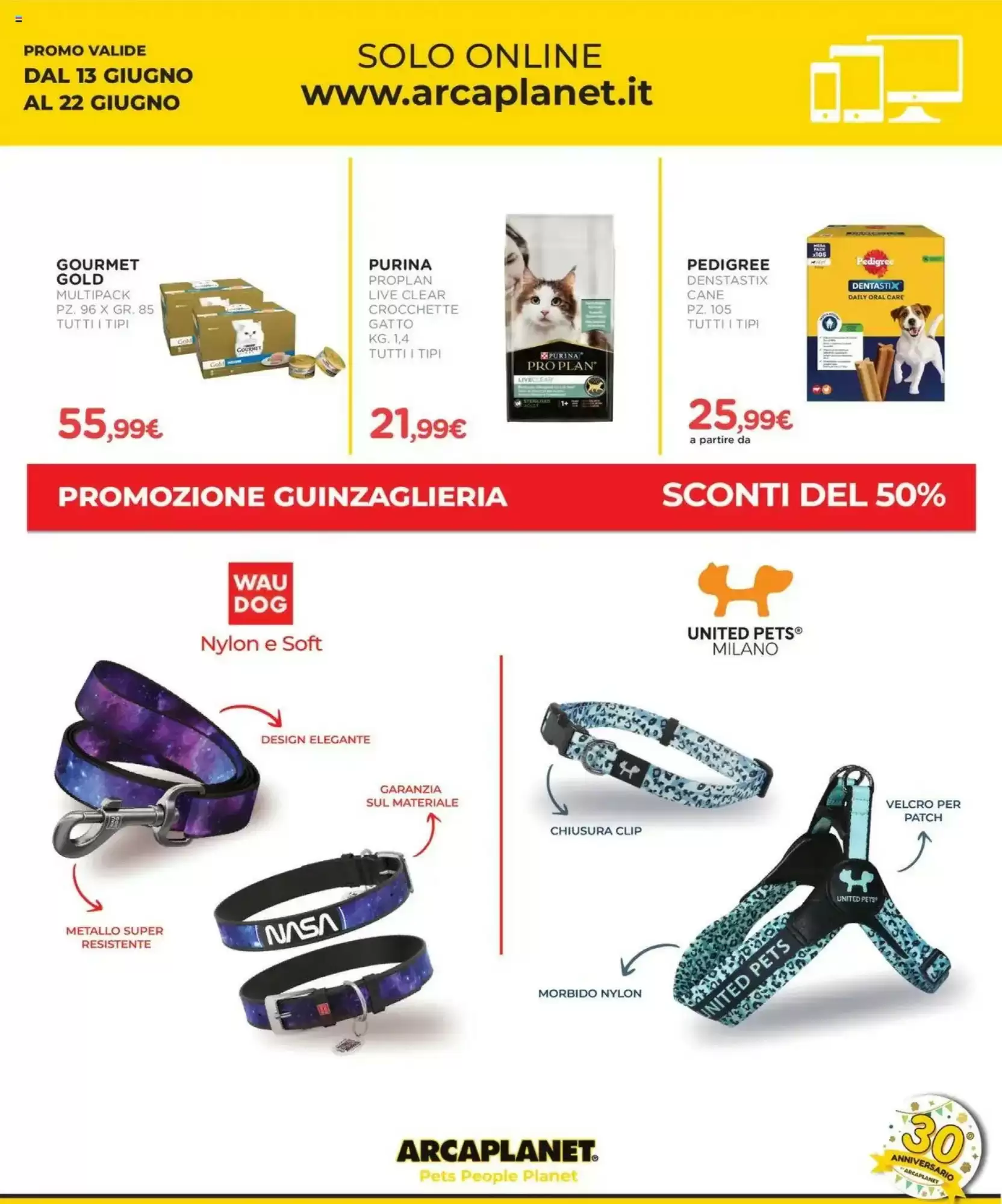 Volantino Arcaplanet - 13-06-2025 ( dal 13-06-2025 fino al 22-06-2025)